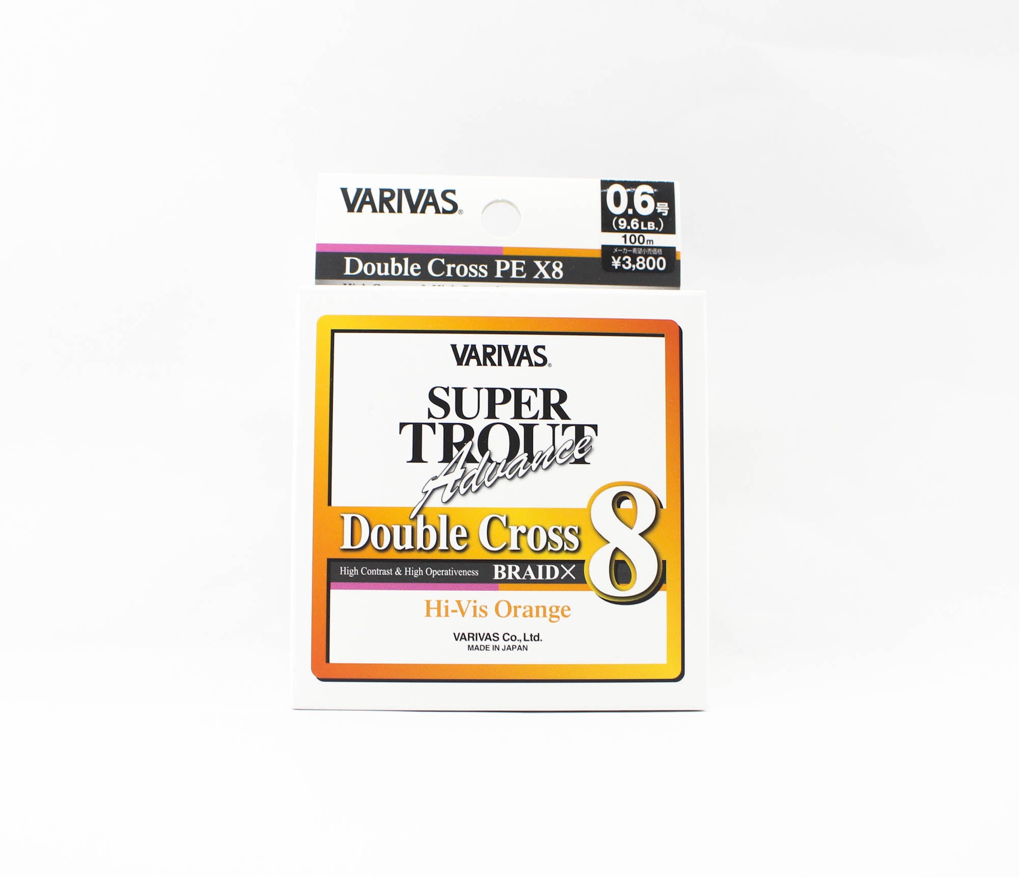 Varivas P.E Line Trout Advance Double X P.E X8 Orange 100m 0.6 9.6lb (0878)