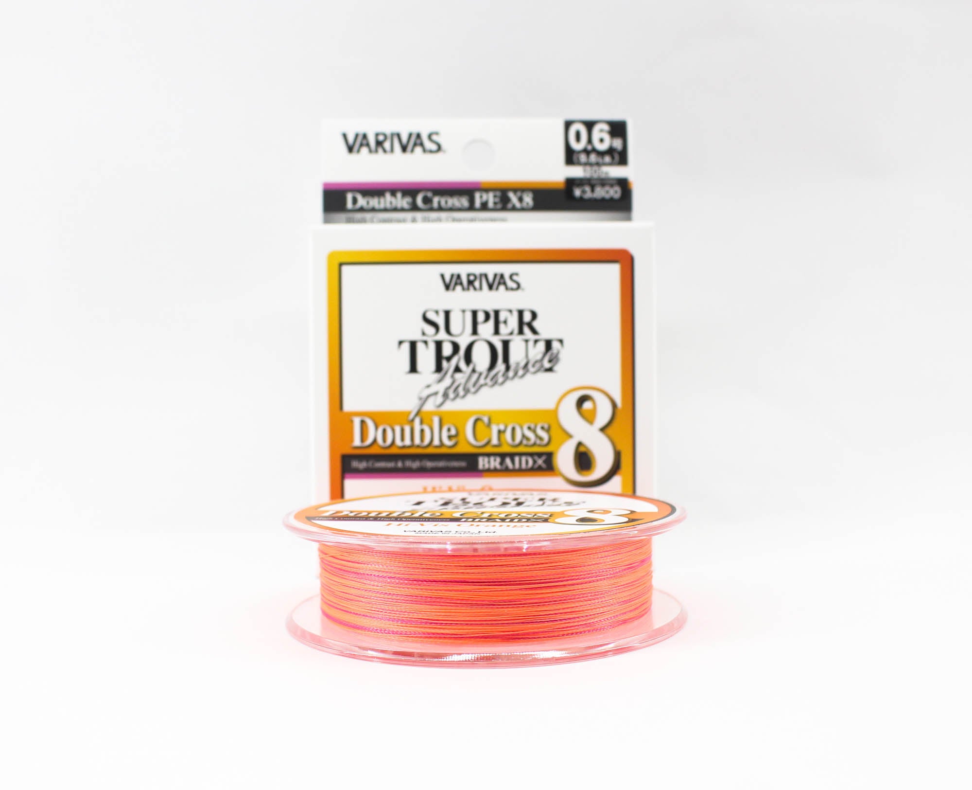 Varivas P.E Line Trout Advance Double X P.E X8 Orange 100m 0.6 9.6lb (0878)