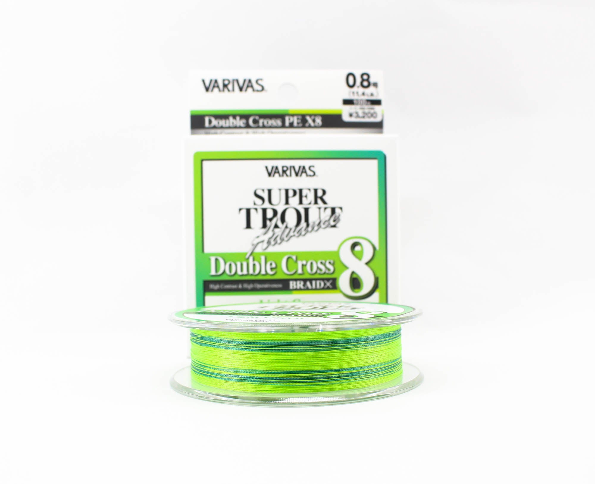 Varivas P.E Line Trout Advance Double X P.E X8 Green 100m 0.8 11.4lb (0908)