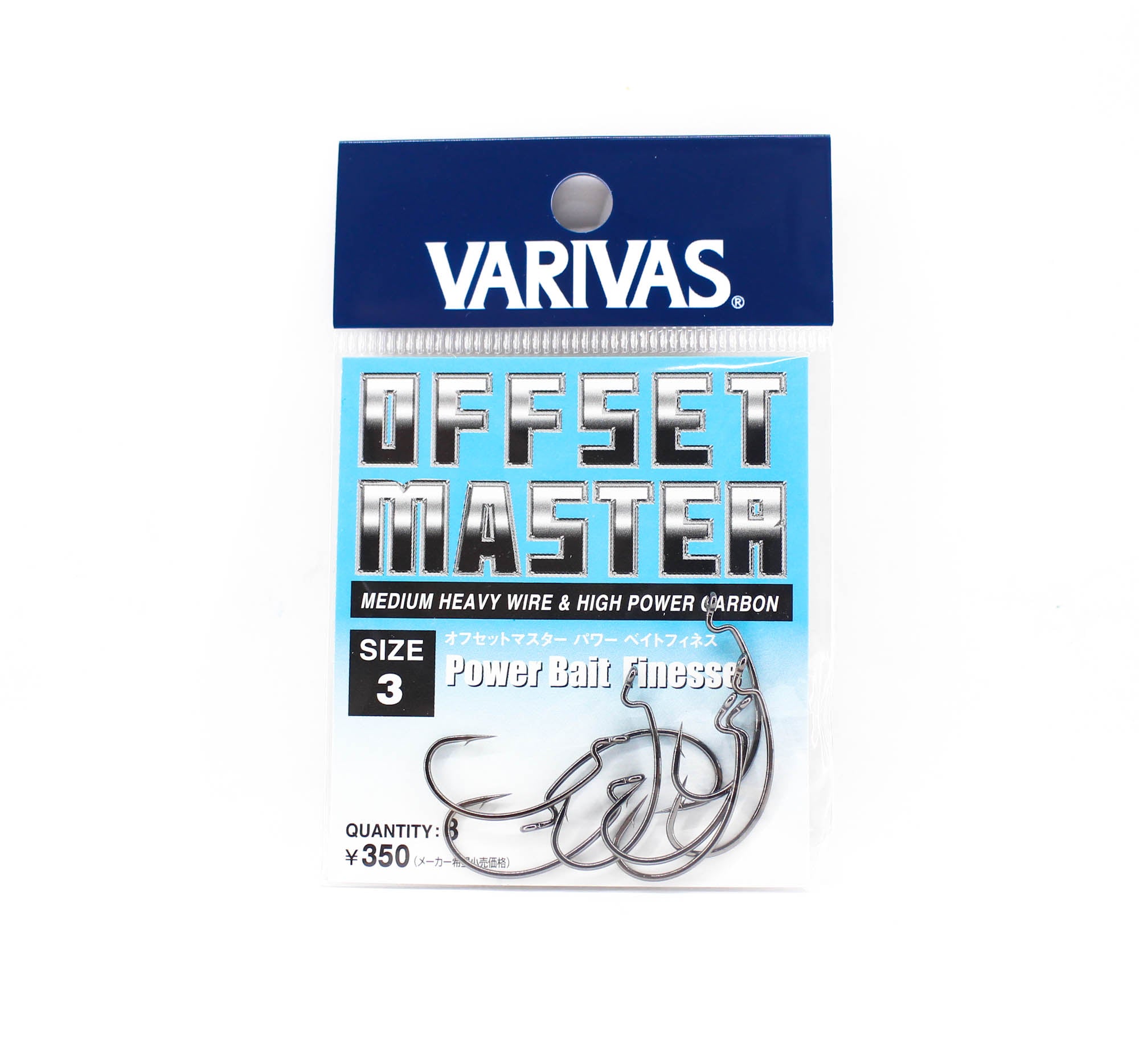Varivas Offset Master Hook Power Bait Finesse Size 3 (2872)