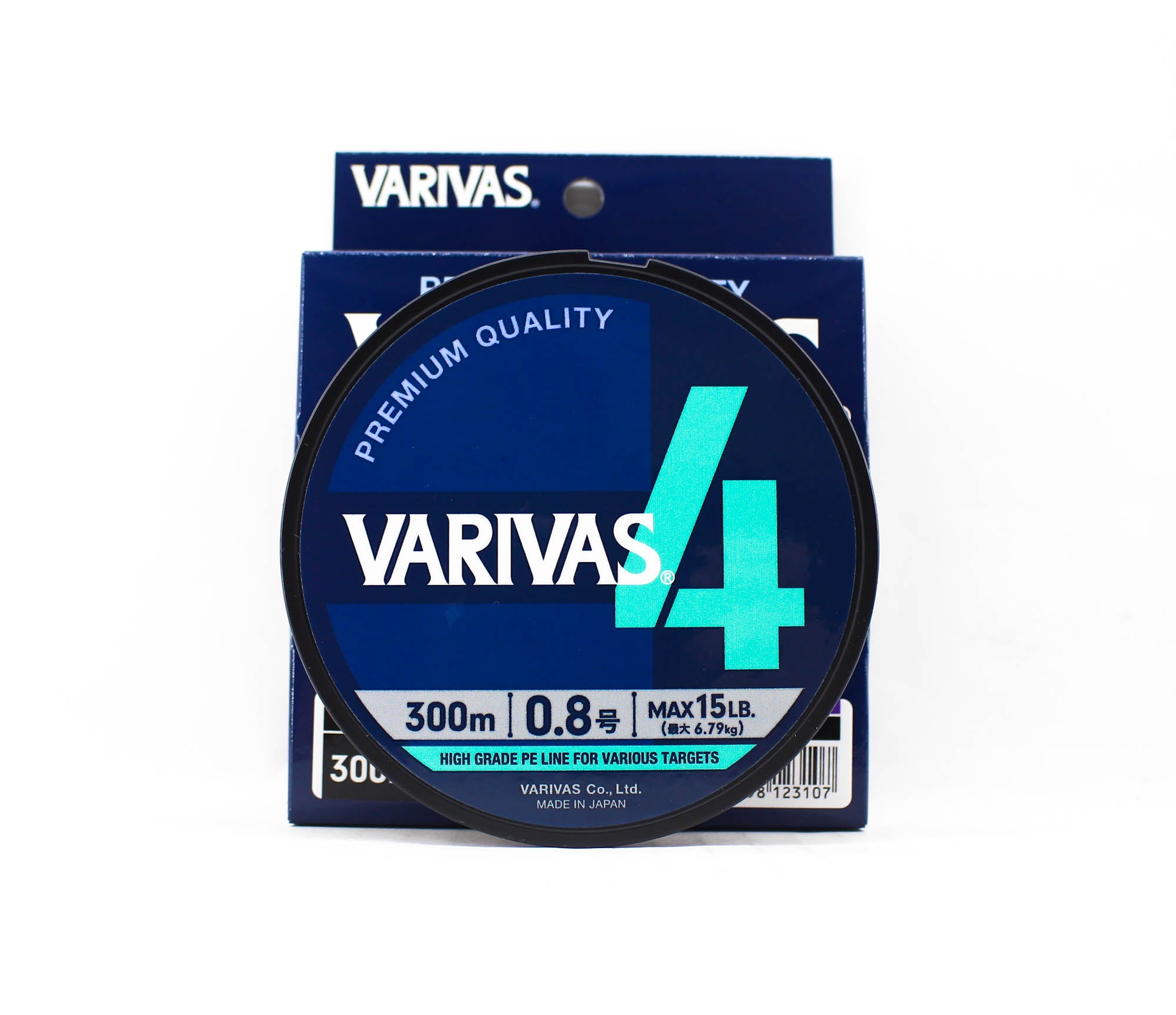 Varivas P.E Line Varivas 4 X4 Multi Color 300m P.E 0.8 Max 15lb (3107)