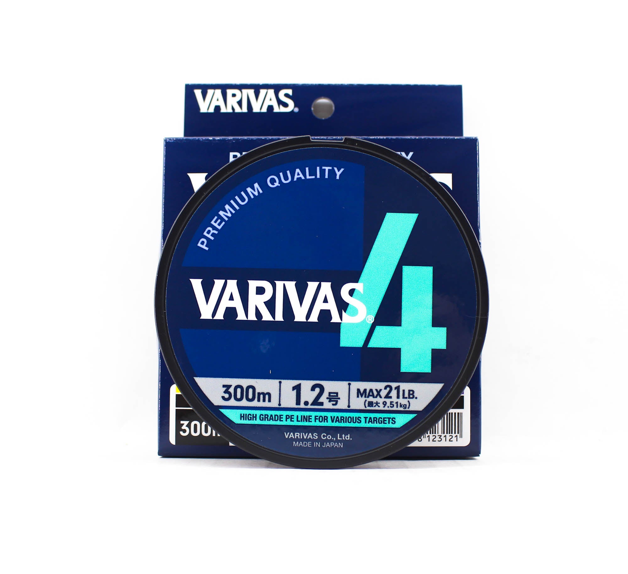 Varivas P.E Line Varivas 4 X4 Multi Color 300m P.E 1.2 Max 21lb (3121)