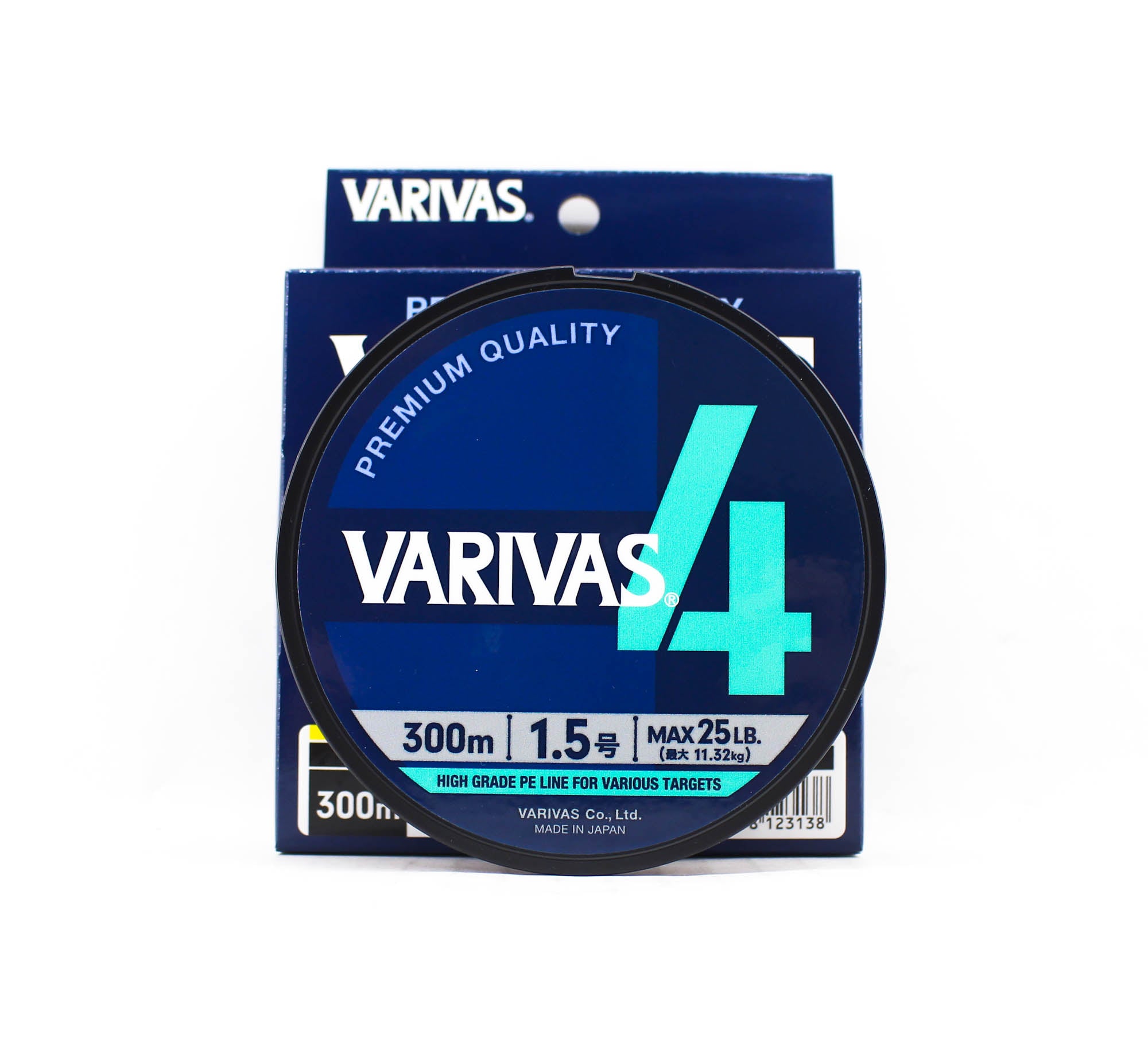 Varivas P.E Line Varivas 4 X4 Multi Color 300m P.E 1.5 Max 25lb (3138)
