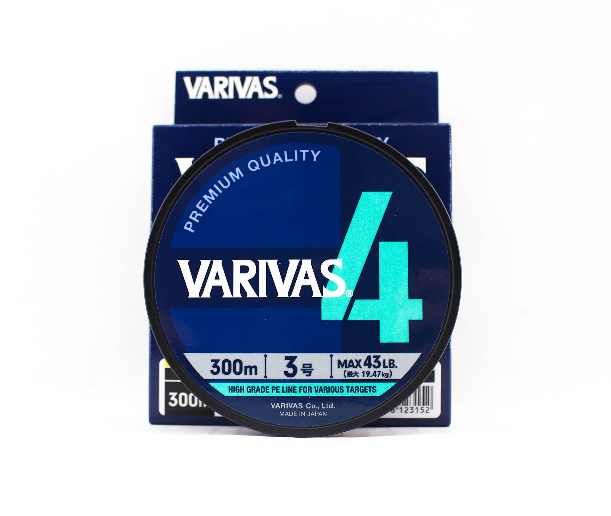 Varivas P.E Line Varivas 4 X4 Multi Color 300m P.E 3 Max 43lb (3152)