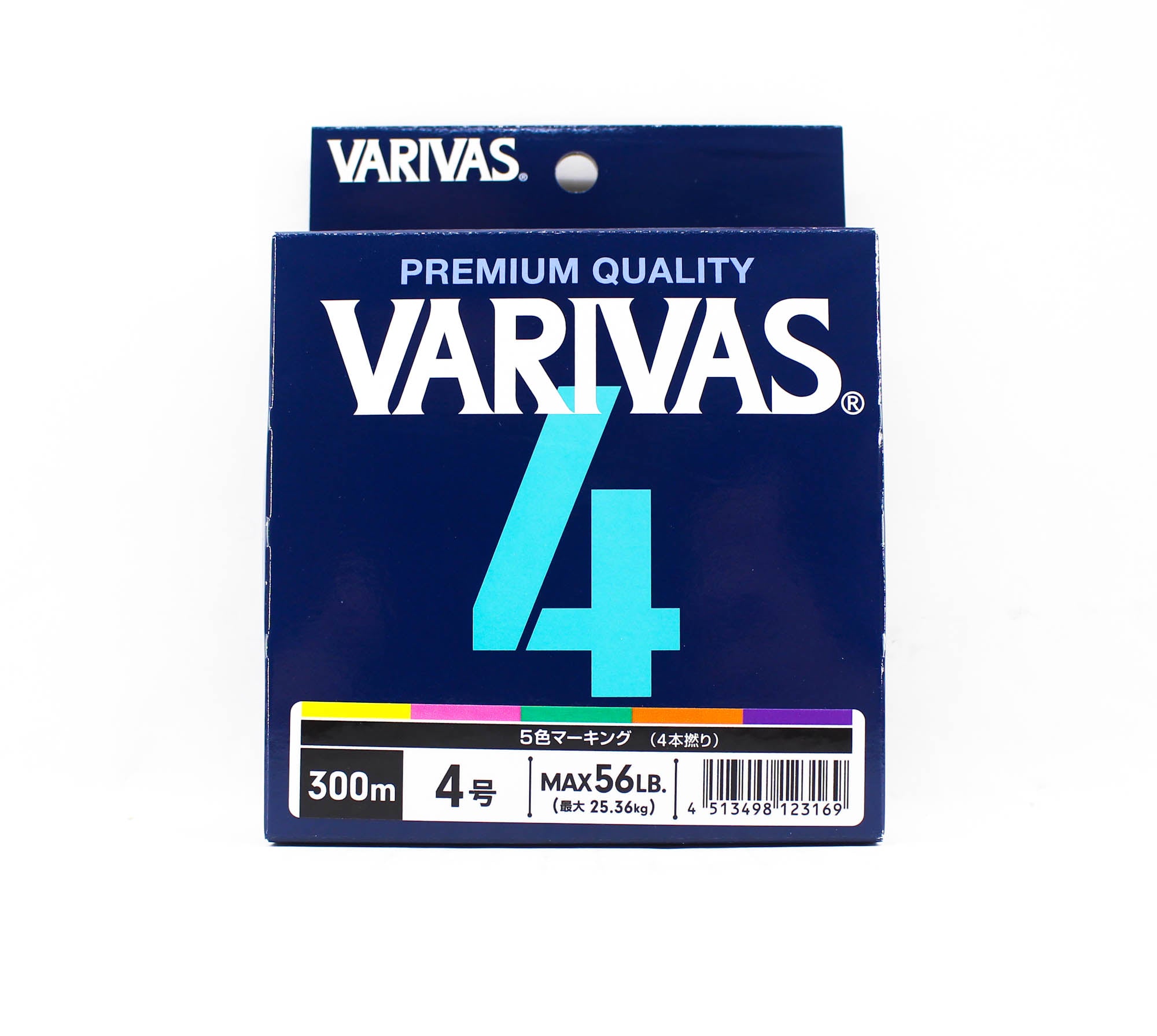 Varivas P.E Line Varivas 4 X4 Multi Color 300m P.E 4 Max 56lb (3169)