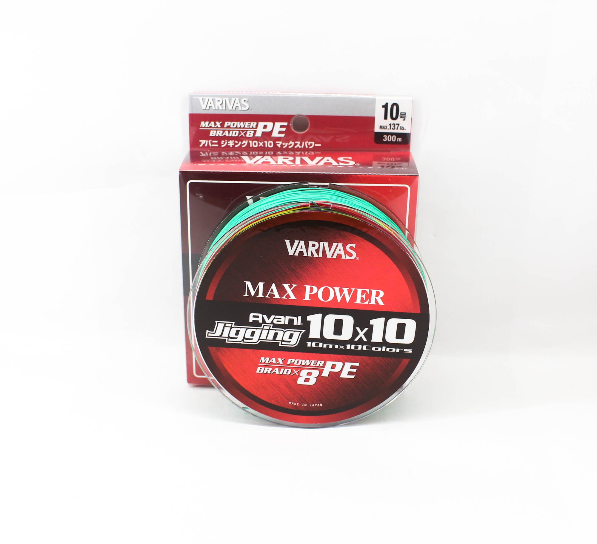 Varivas P.E Line Avani Jigging Max Power 10 x 10 300m P.E 10 137lb (7549)