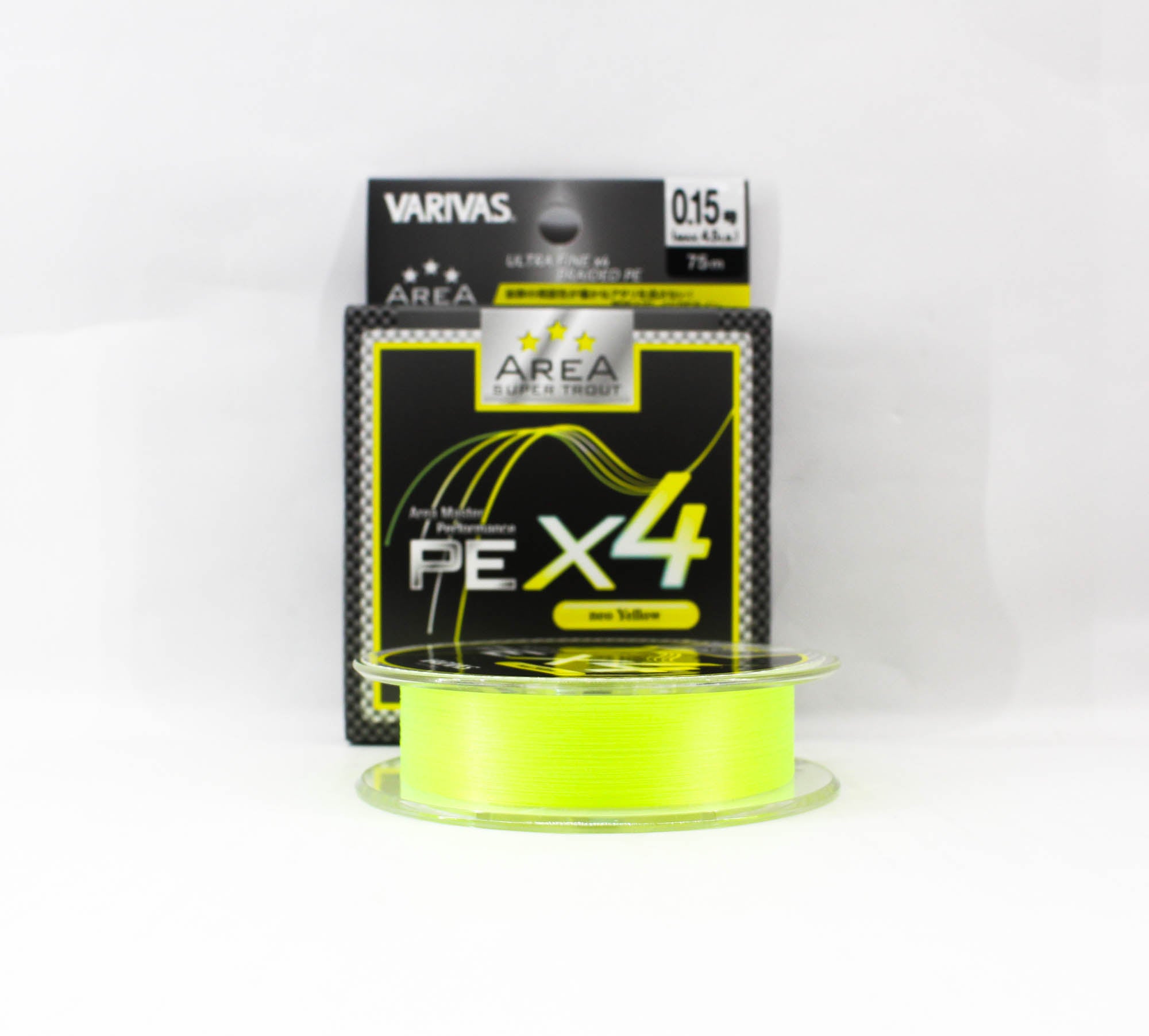 Varivas P.E Line Super Trout Area PE X4 Yellow 75m P.E 0.15 Max4.5lb (7983