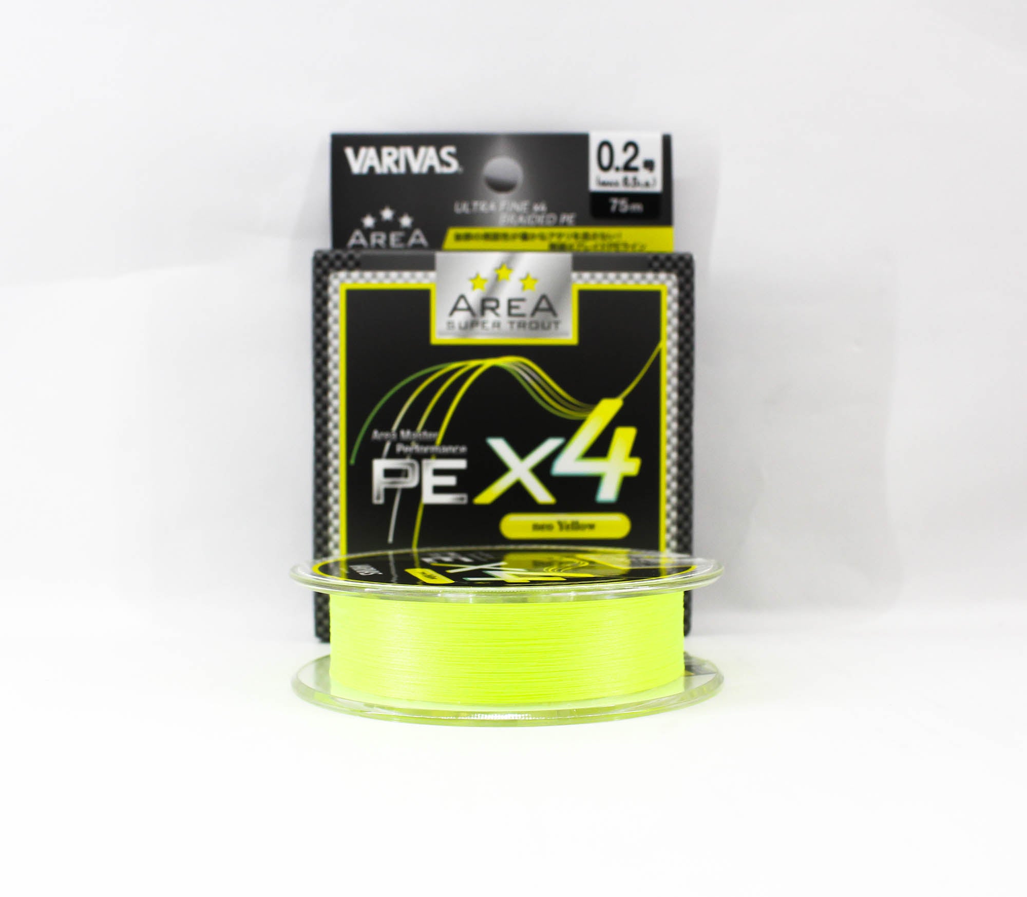 Varivas P.E Line Super Trout Area PE X4 Yellow 75m P.E 0.2 Max6.5lb (8003)