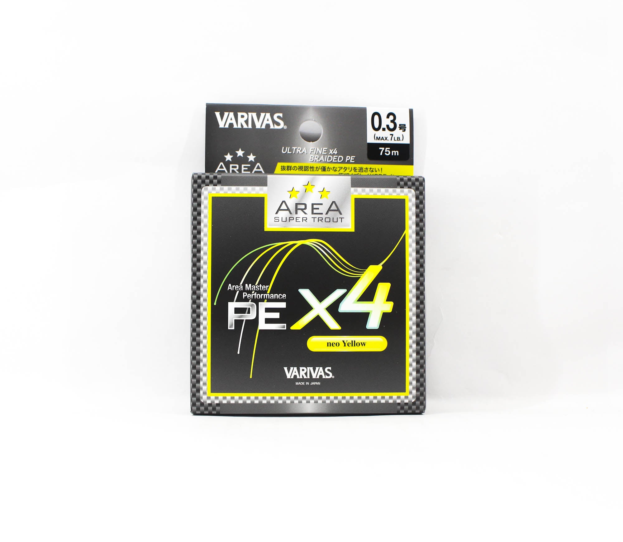Varivas P.E Line Super Trout Area PE X4 Yellow 75m P.E 0.3 Max 7lb (8010)