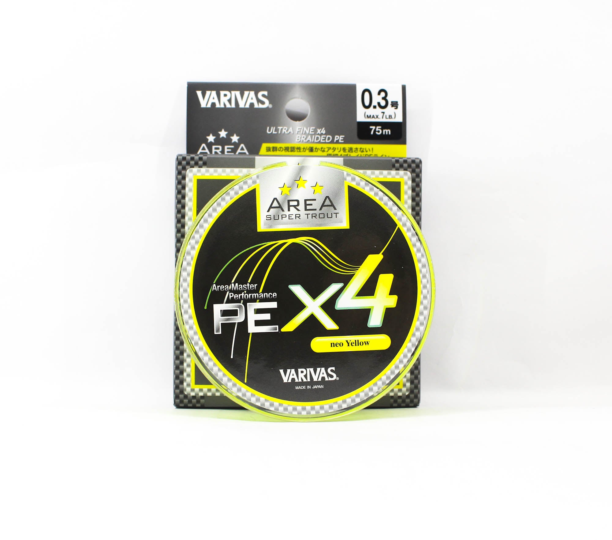 Varivas P.E Line Super Trout Area PE X4 Yellow 75m P.E 0.3 Max 7lb (8010)