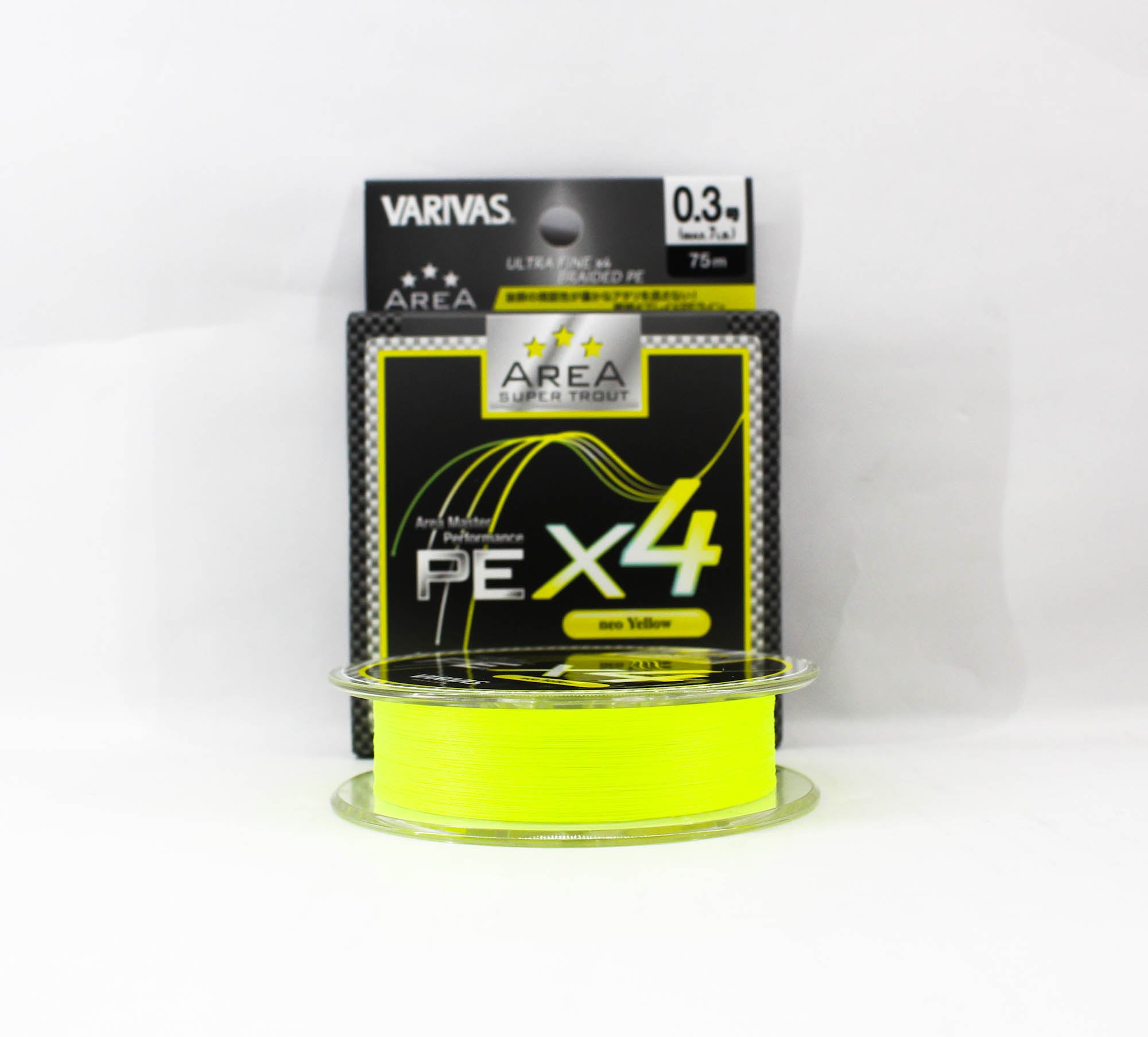 Varivas P.E Line Super Trout Area PE X4 Yellow 75m P.E 0.3 Max 7lb (8010)
