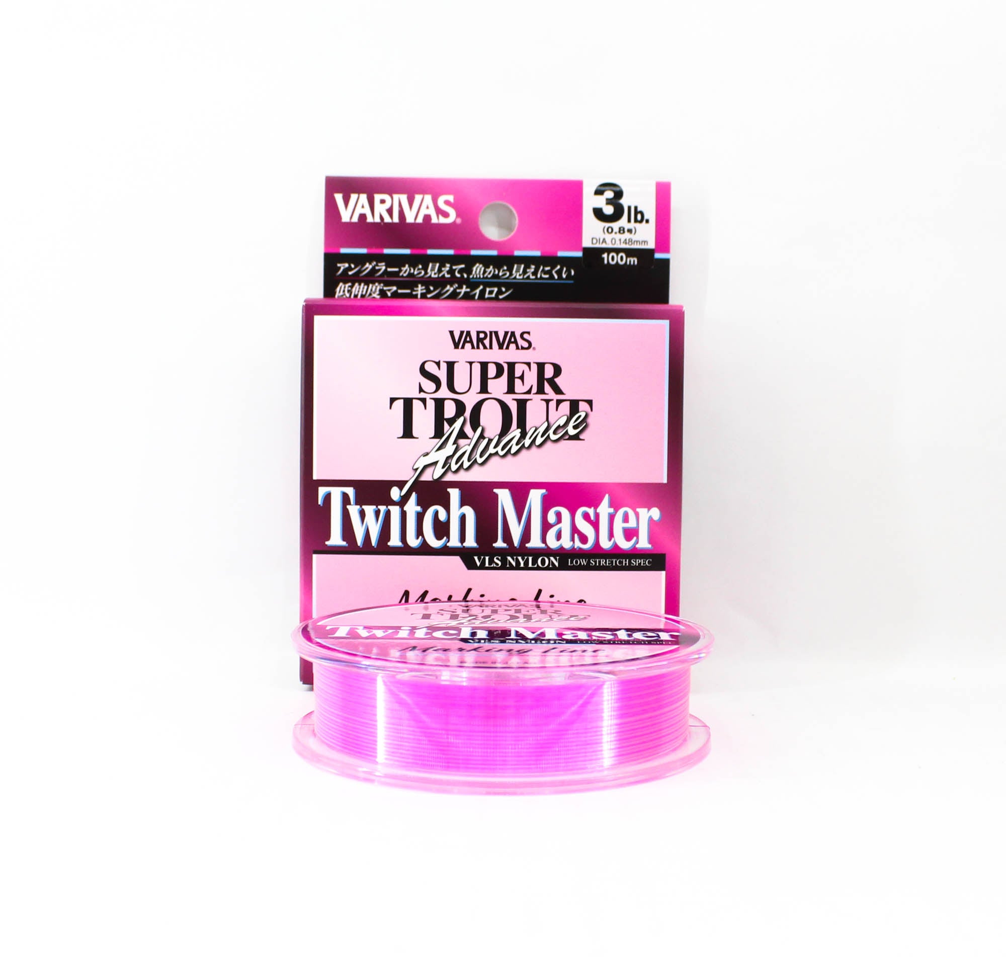 Varivas Nylon Super Trout Advance Twitch Master Line 100m 3lb Pink (0174)