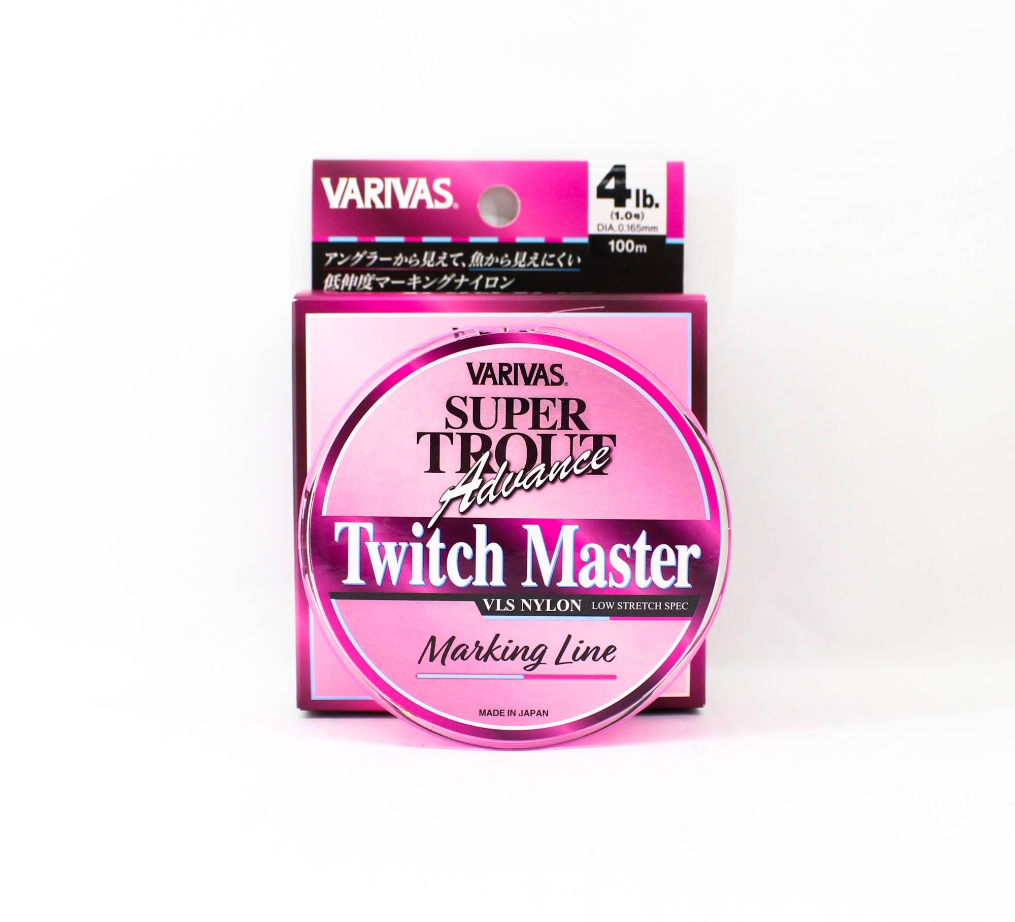 Varivas Nylon Super Trout Advance Twitch Master Line 100m 4lb Pink (0181)