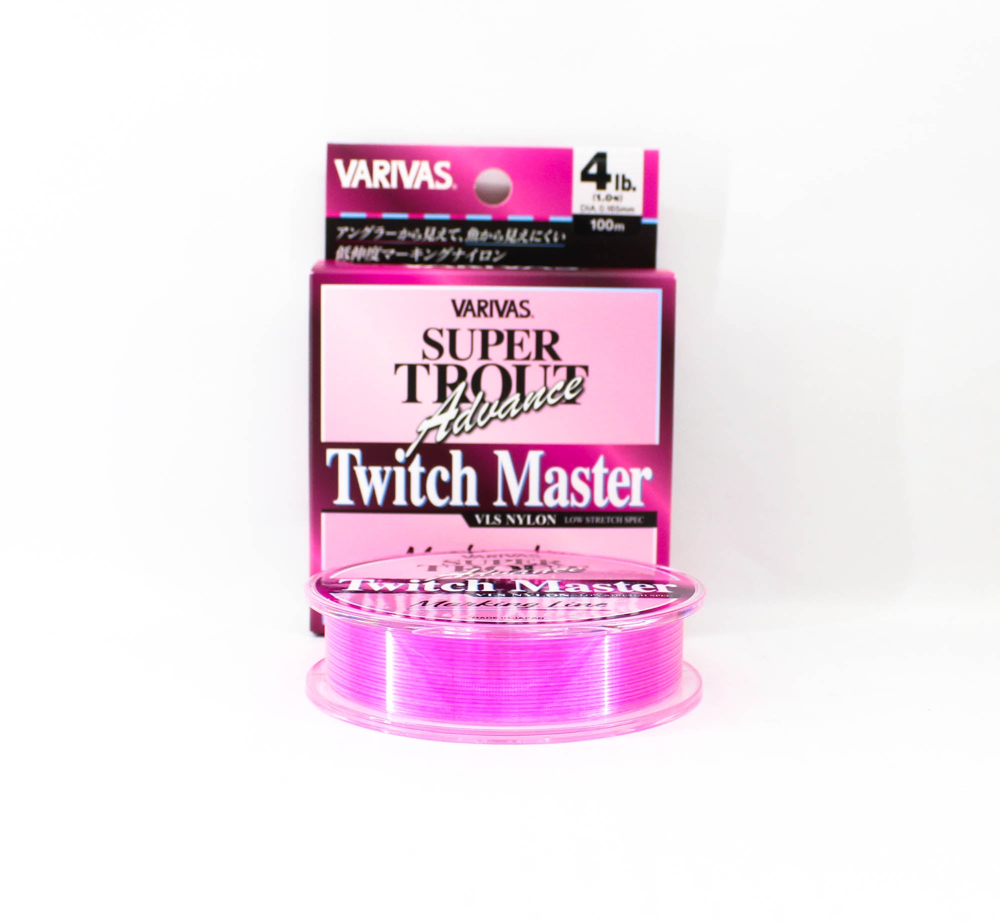 Varivas Nylon Super Trout Advance Twitch Master Line 100m 4lb Pink (0181)