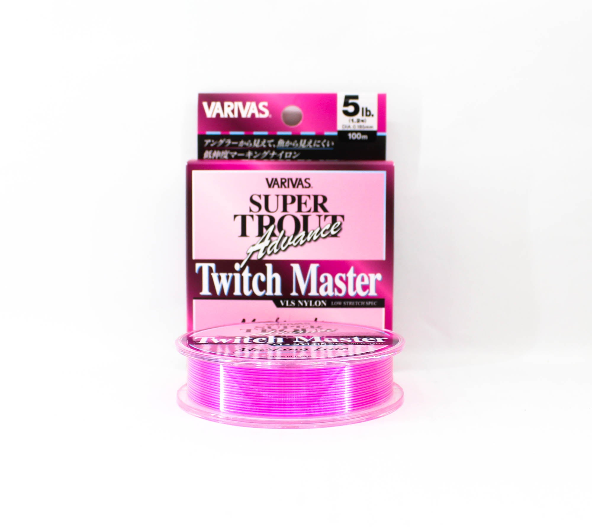 Varivas Nylon Super Trout Advance Twitch Master Line 100m 5lb Pink (0198)
