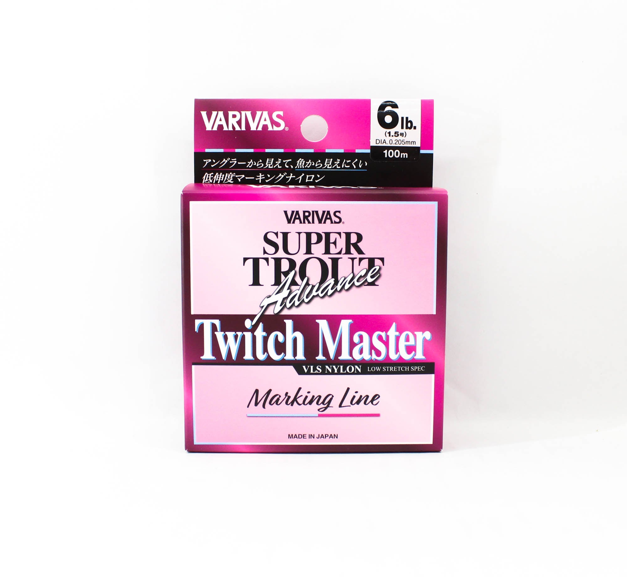 Varivas Nylon Super Trout Advance Twitch Master Line 100m 6lb Pink (0204)
