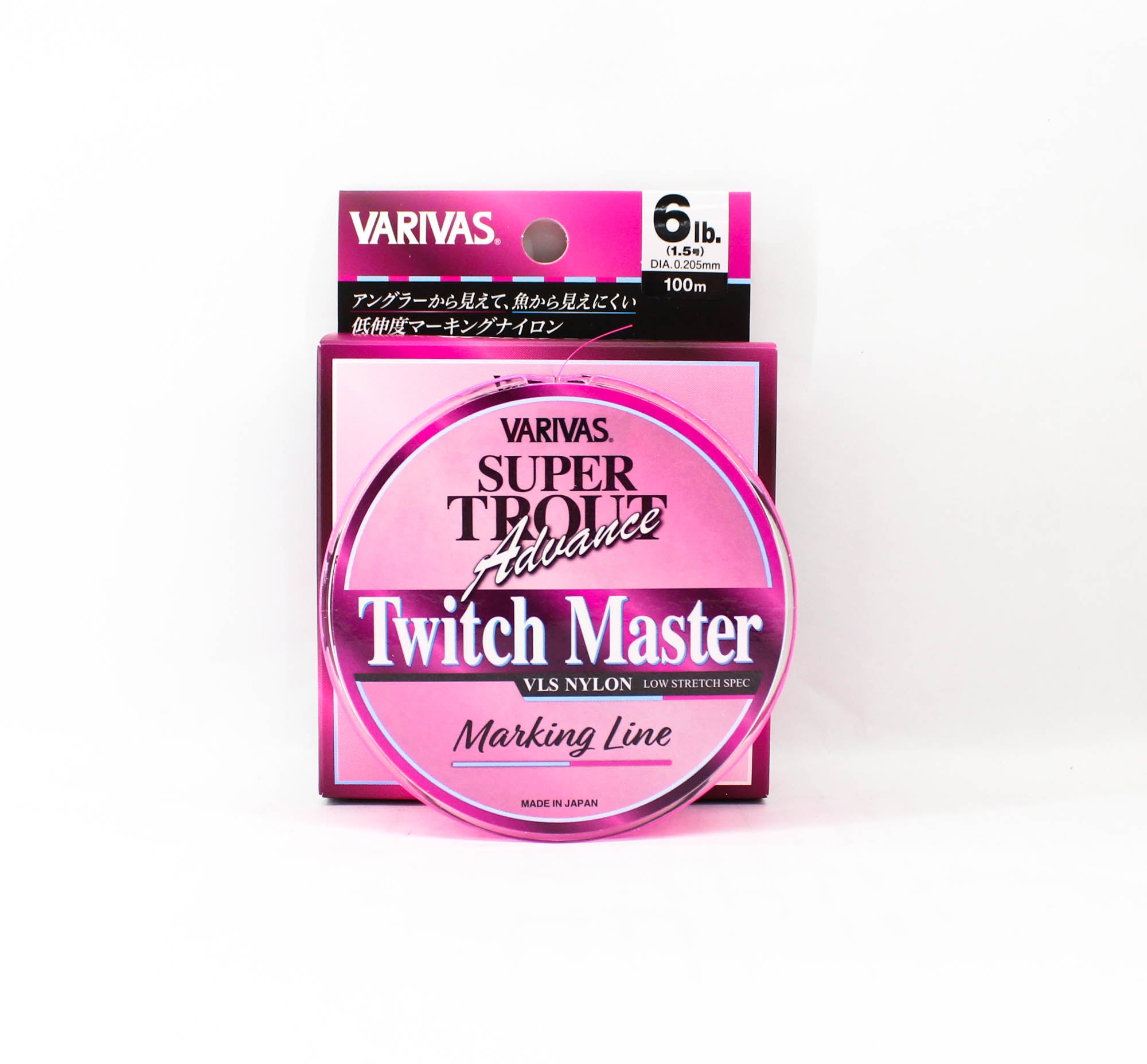 Varivas Nylon Super Trout Advance Twitch Master Line 100m 6lb Pink (0204)
