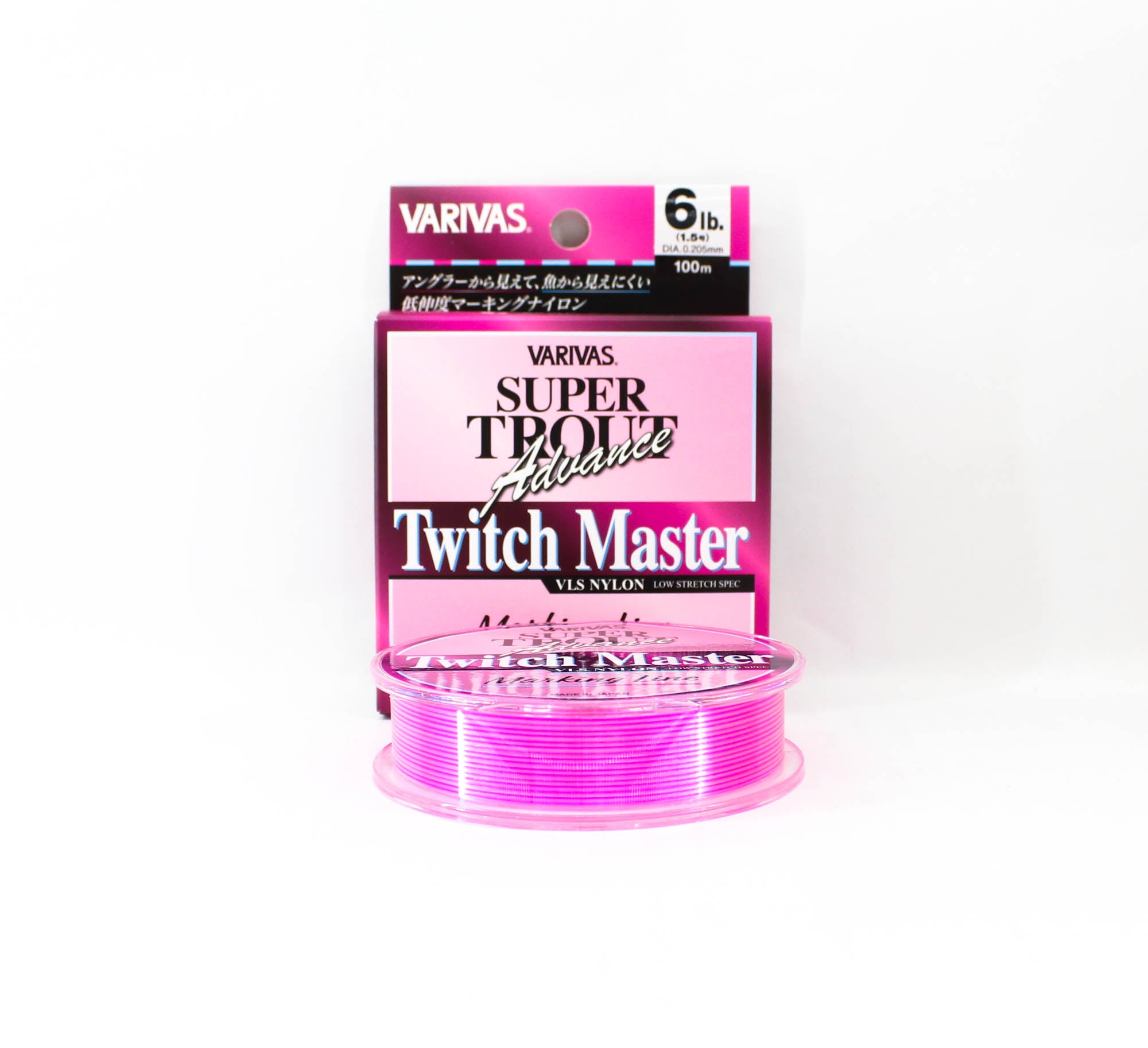 Varivas Nylon Super Trout Advance Twitch Master Line 100m 6lb Pink (0204)