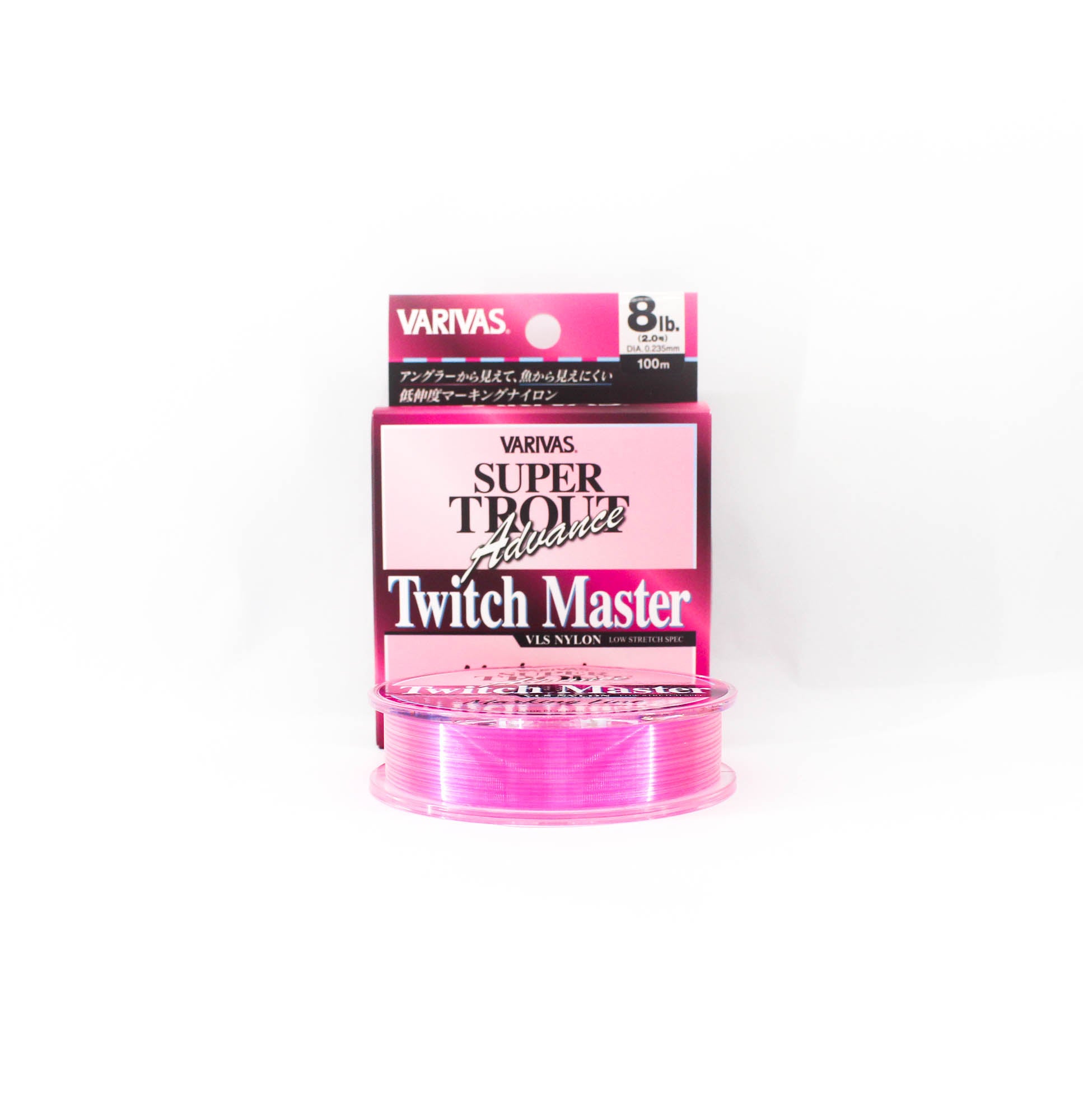 Varivas Nylon Super Trout Advance Twitch Master Line 100m 8lb Pink (0211)