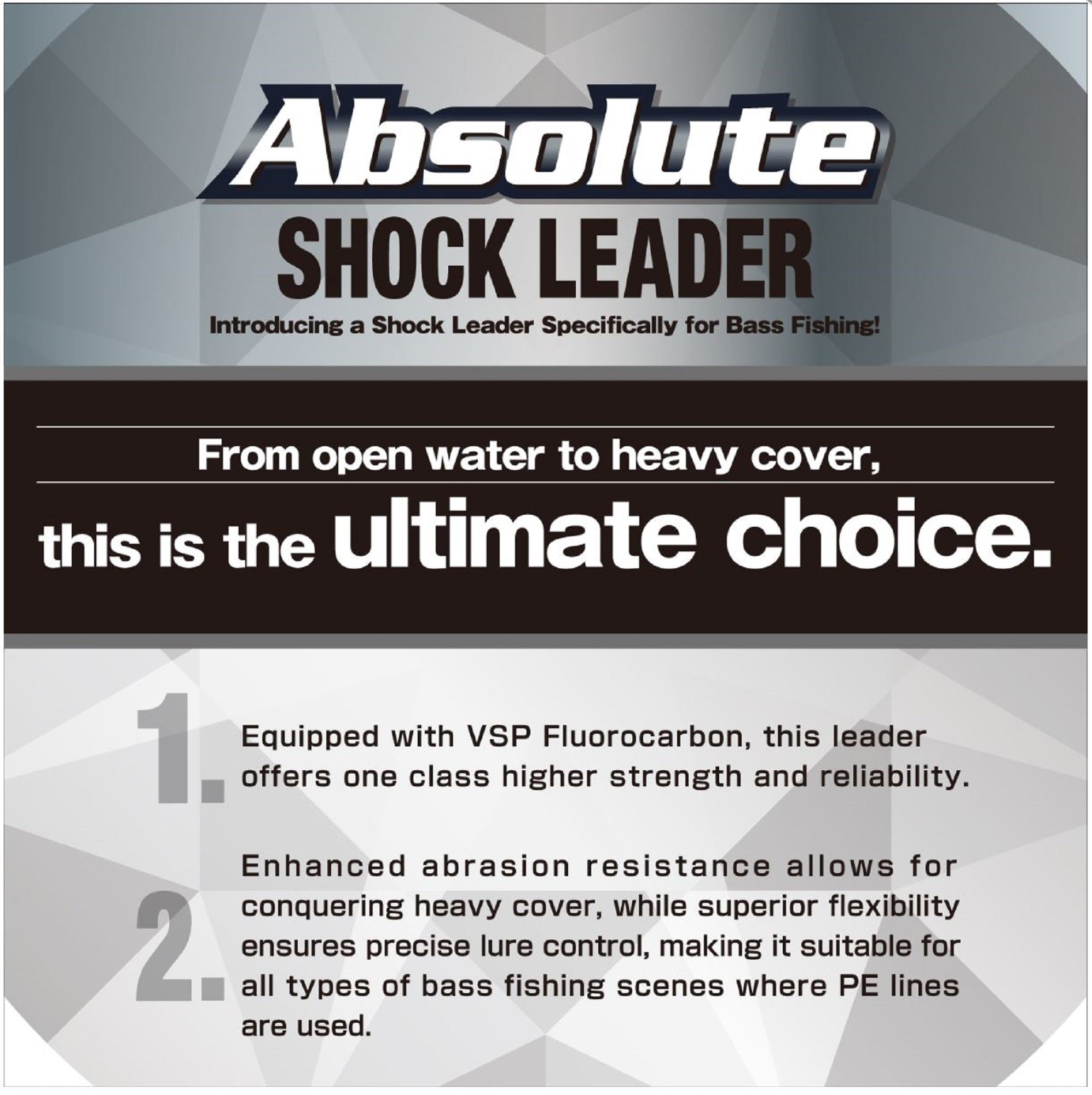 Varivas Fluorocarbon Absolute VSP Shock Leader Line 30m 20lb (0310)