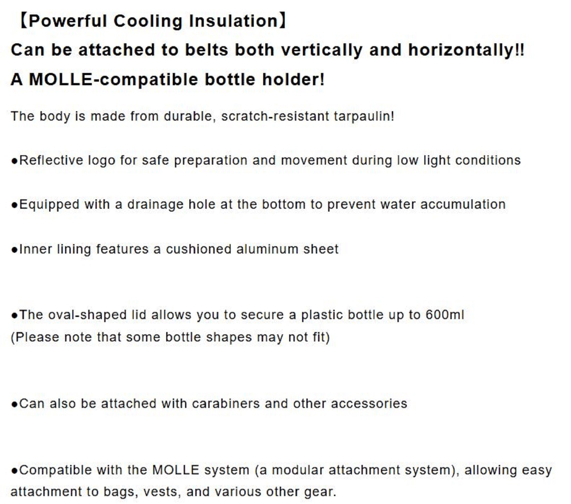 Varivas VAAC-75 Bottle Holder 2-Way Black (0365)