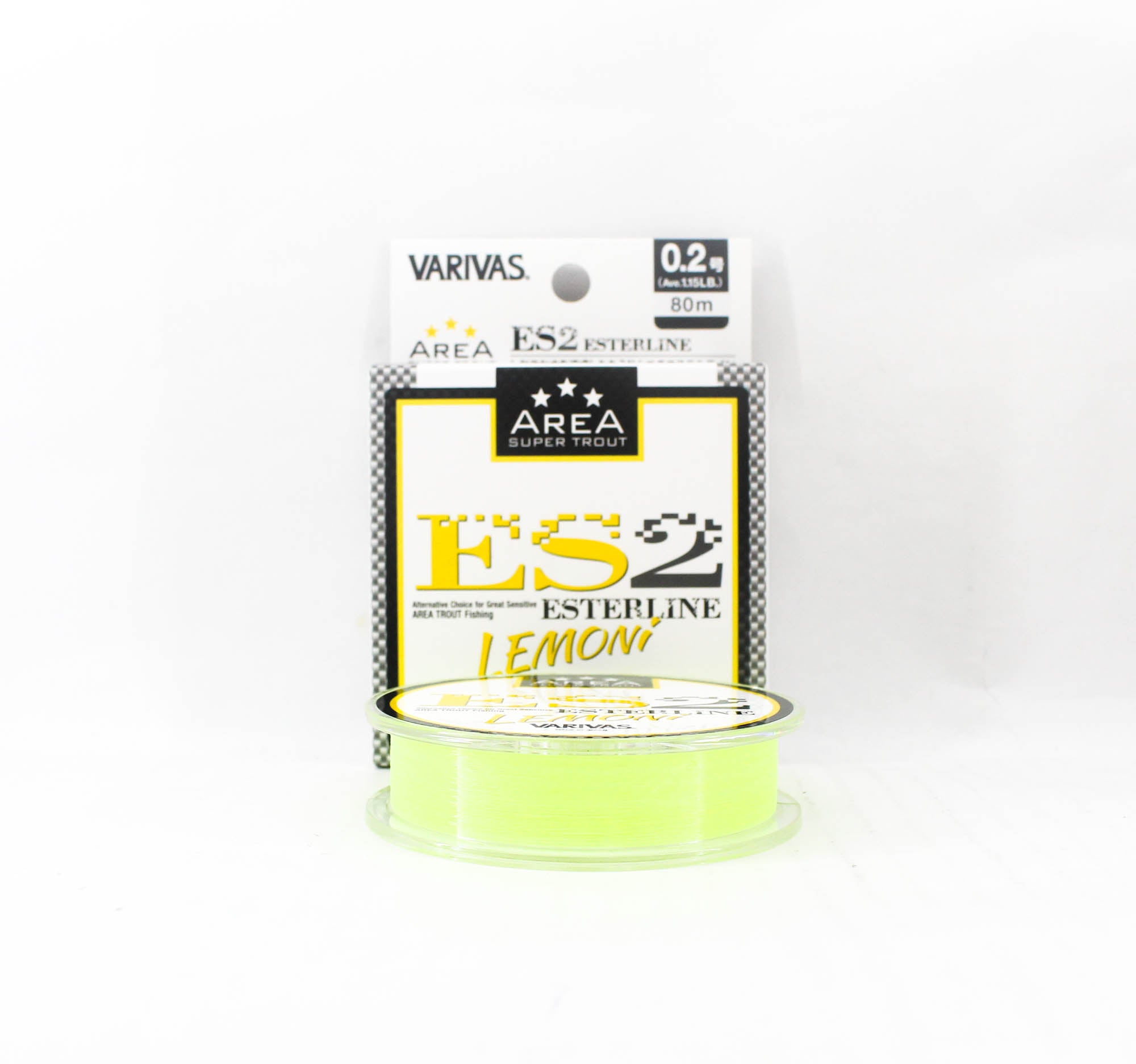 Varivas Ester Line Trout Area ES2 Lemon 80m 0.2, 1.15lb (0525)