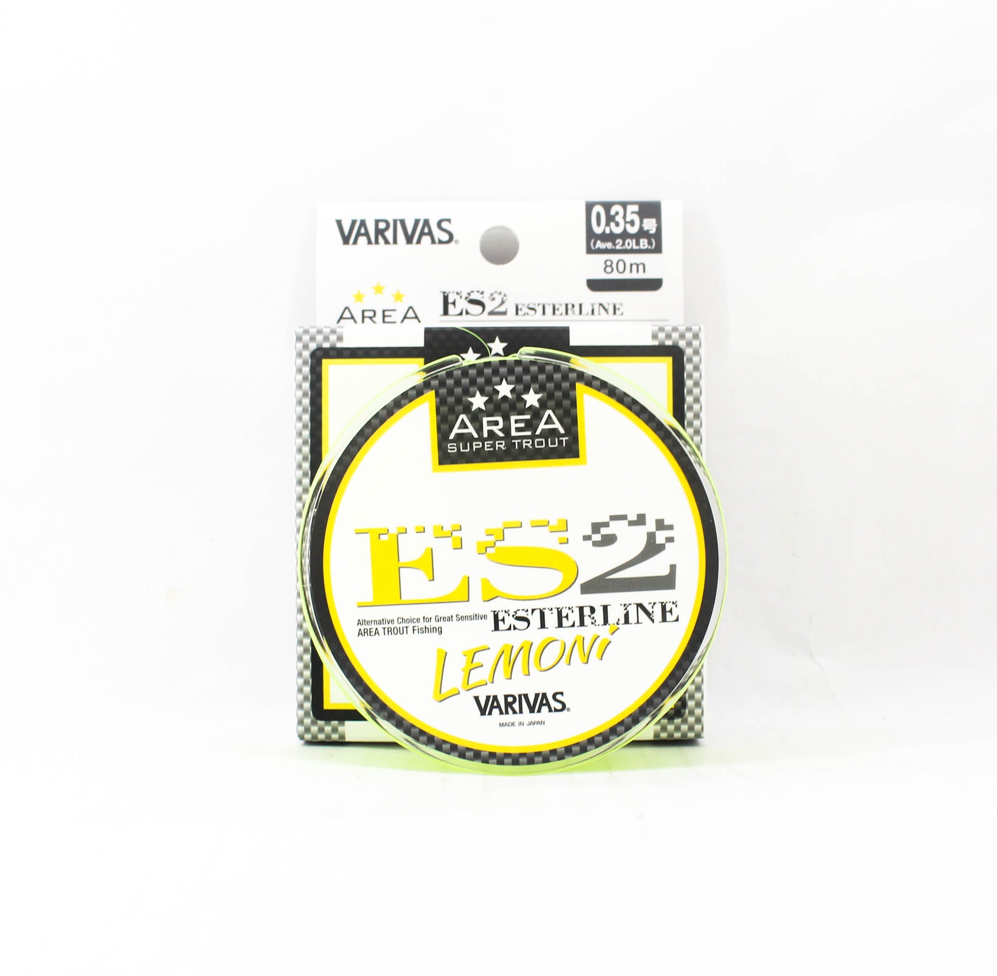 Varivas Ester Line Trout Area ES2 Lemon 80m 0.35, 2lb (0532)