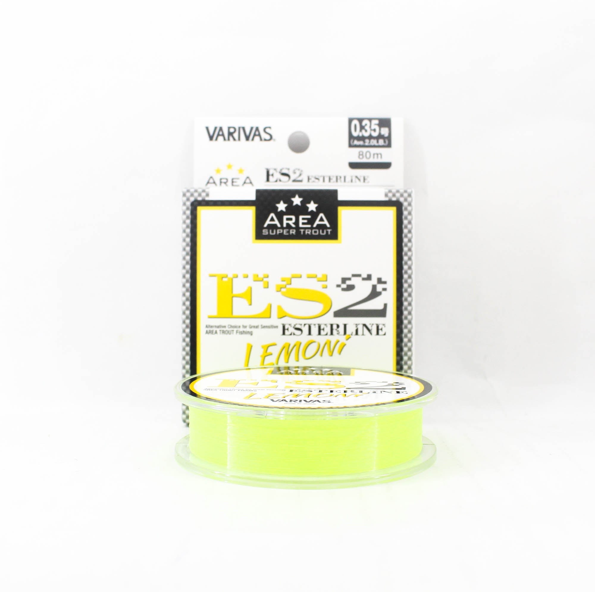 Varivas Ester Line Trout Area ES2 Lemon 80m 0.35, 2lb (0532)