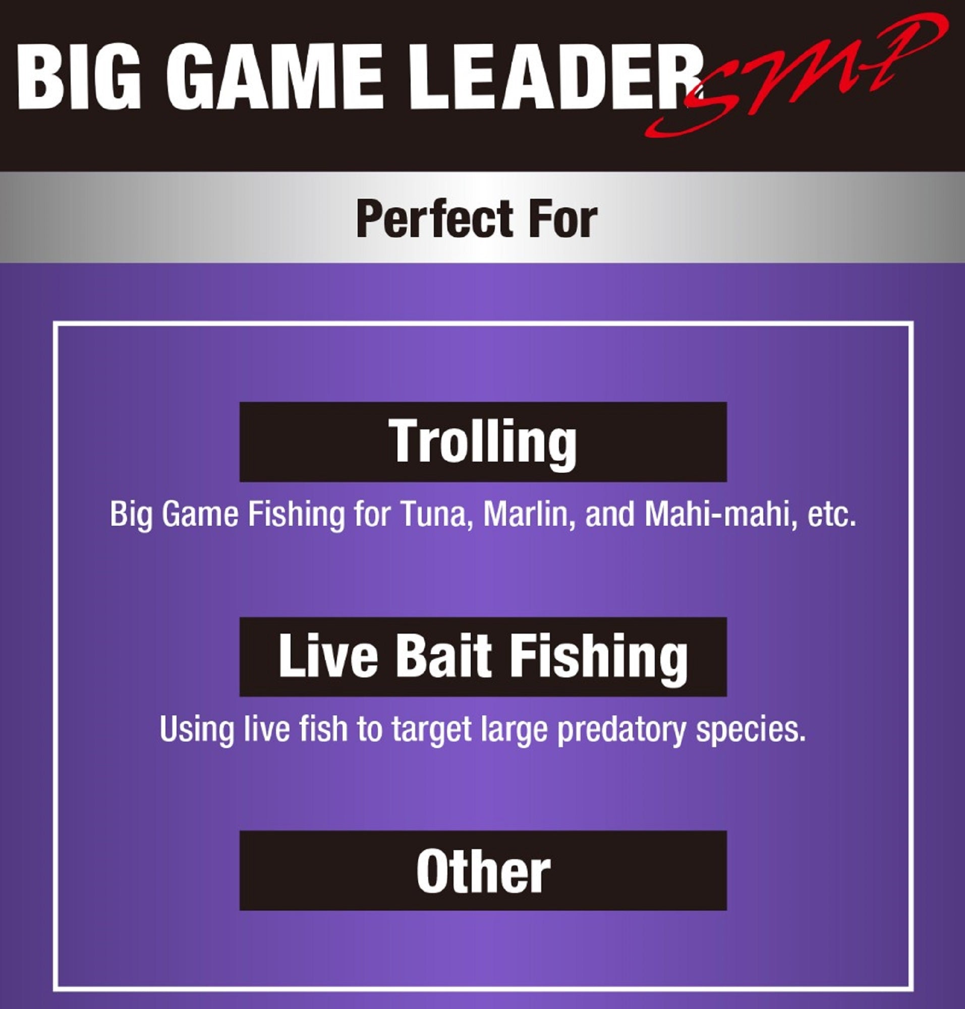Varivas Nylon SMP Big Game Leader 50m 100lb (0723)