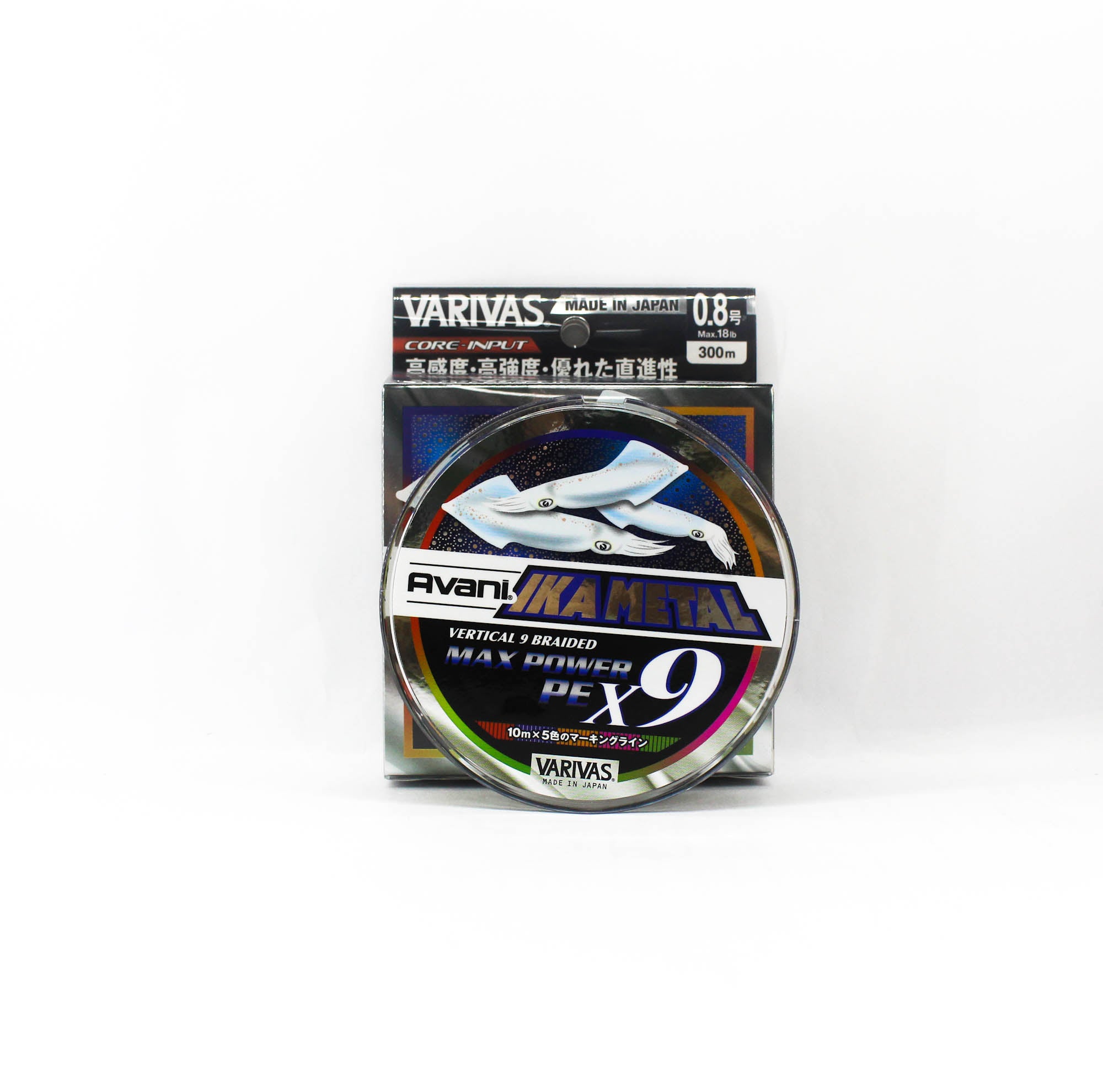 Varivas P.E Line Ika Metal Max Power X9 Marking 300m P.E 0.8 Max 18lb (1683)