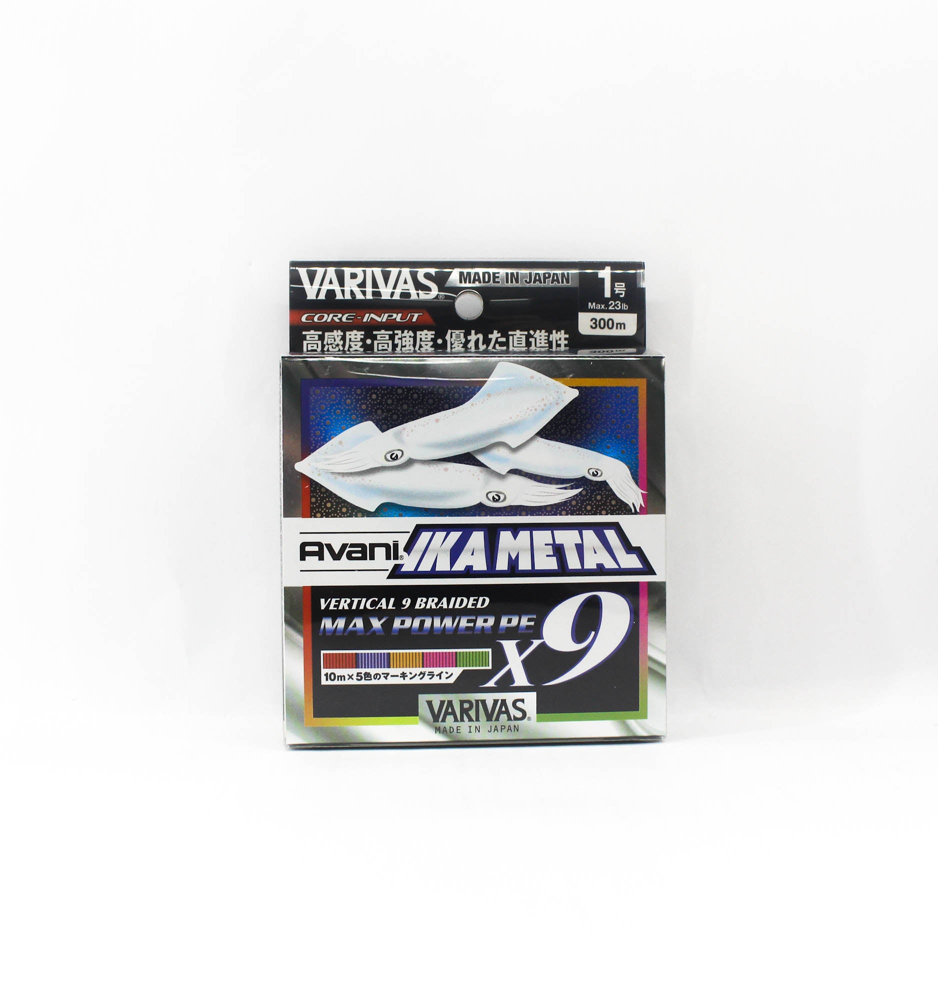 Varivas P.E Line Ika Metal Max Power X9 Marking 300m P.E 1 Max 23lb (1690)