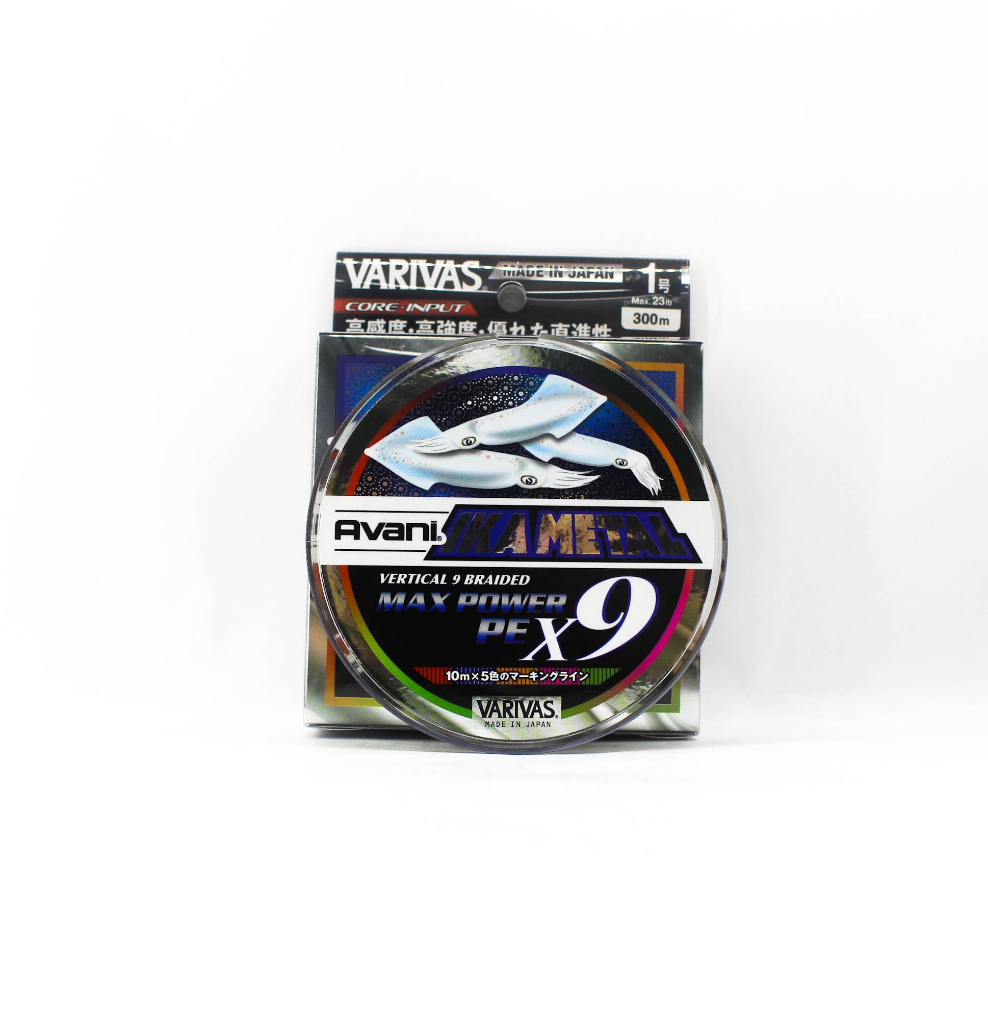 Varivas P.E Line Ika Metal Max Power X9 Marking 300m P.E 1 Max 23lb (1690)