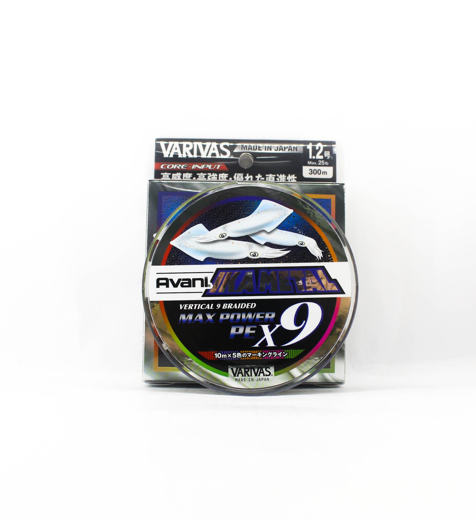 Varivas P.E Line Ika Metal Max Power X9 Marking 300m P.E 1.2 Max 25lb (1706)