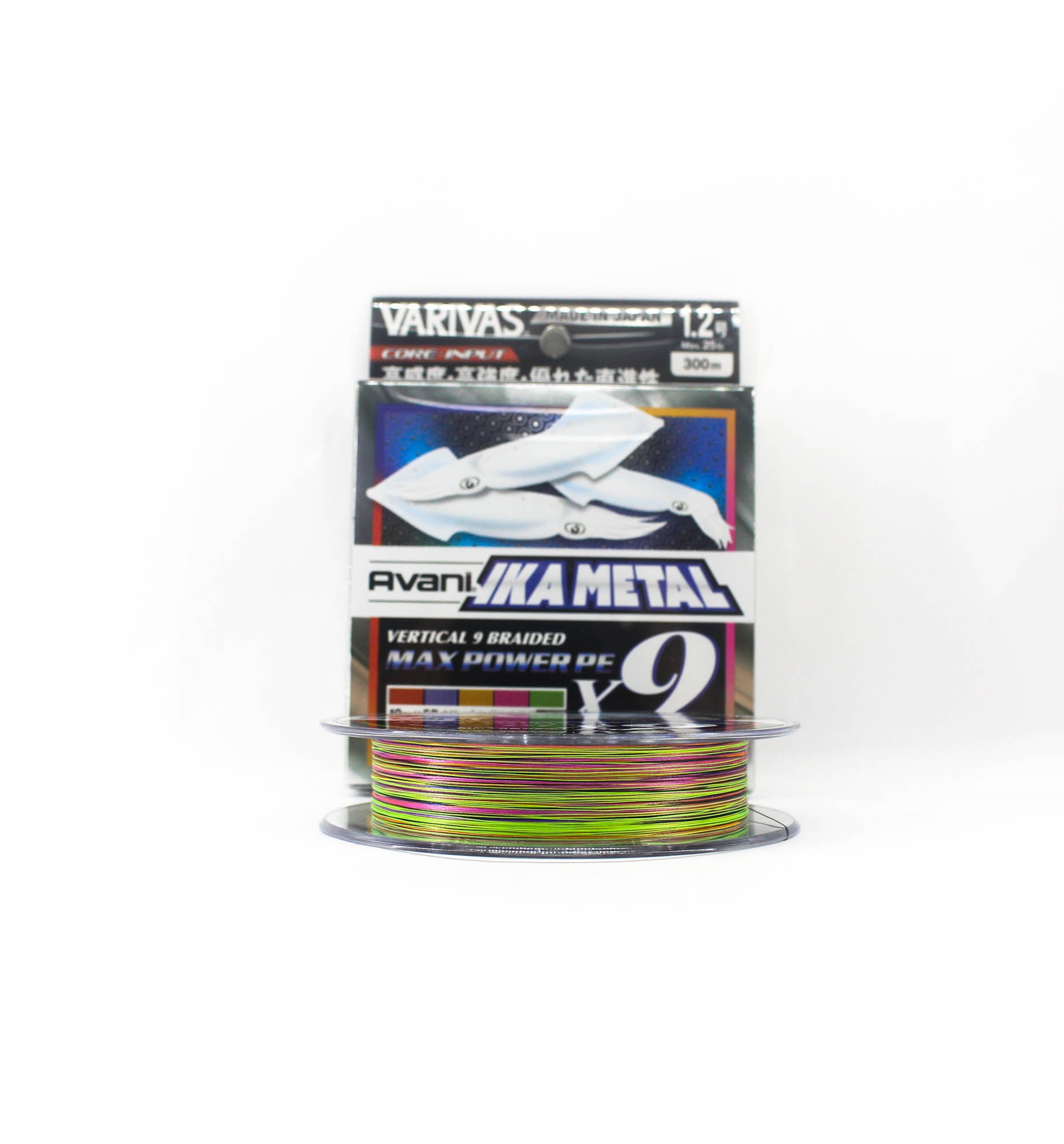 Varivas P.E Line Ika Metal Max Power X9 Marking 300m P.E 1.2 Max 25lb (1706)