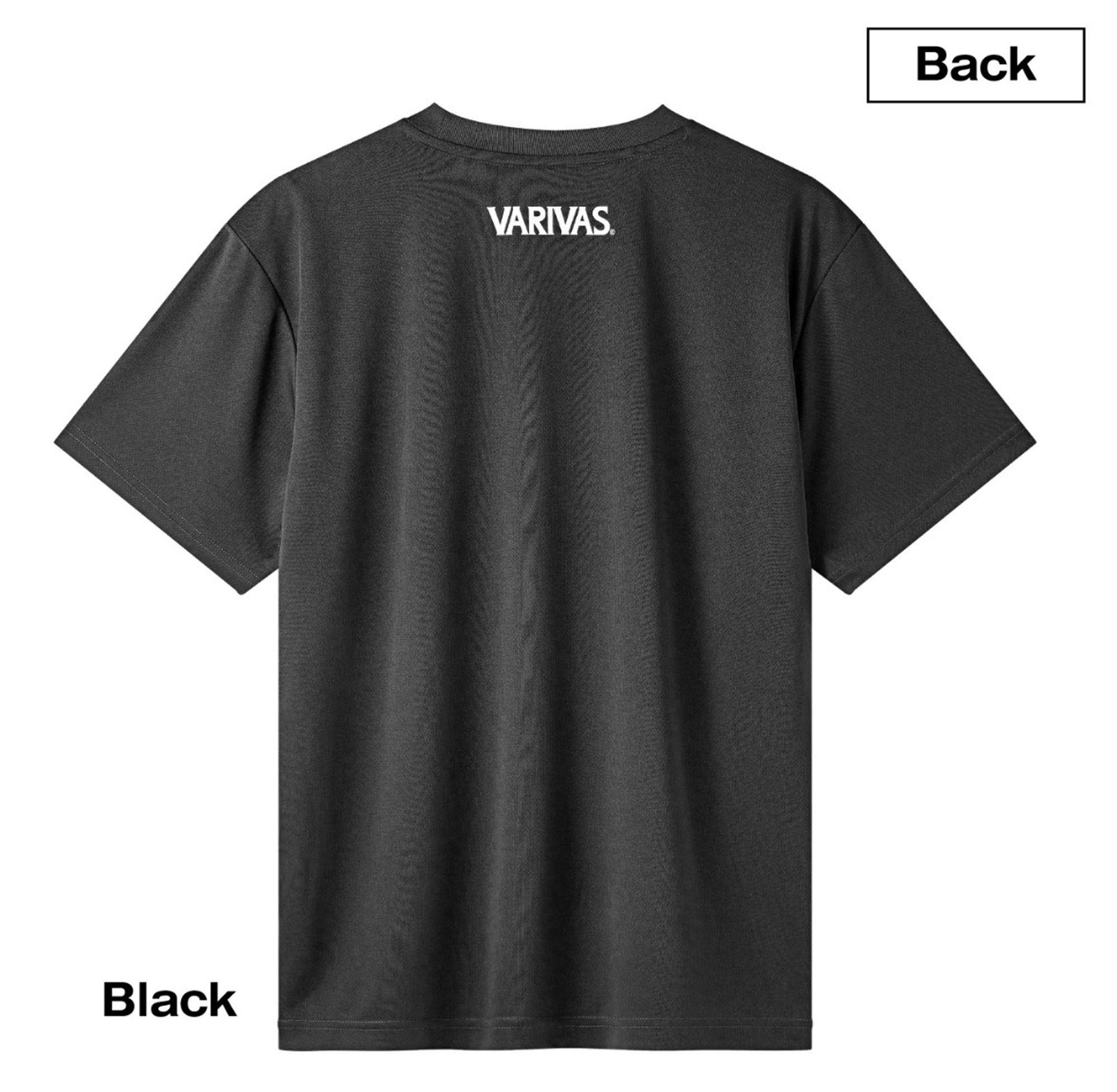 Varivas VAT-50 T-Shirt Dry Fit Short Sleeve Black Size XL (1805)
