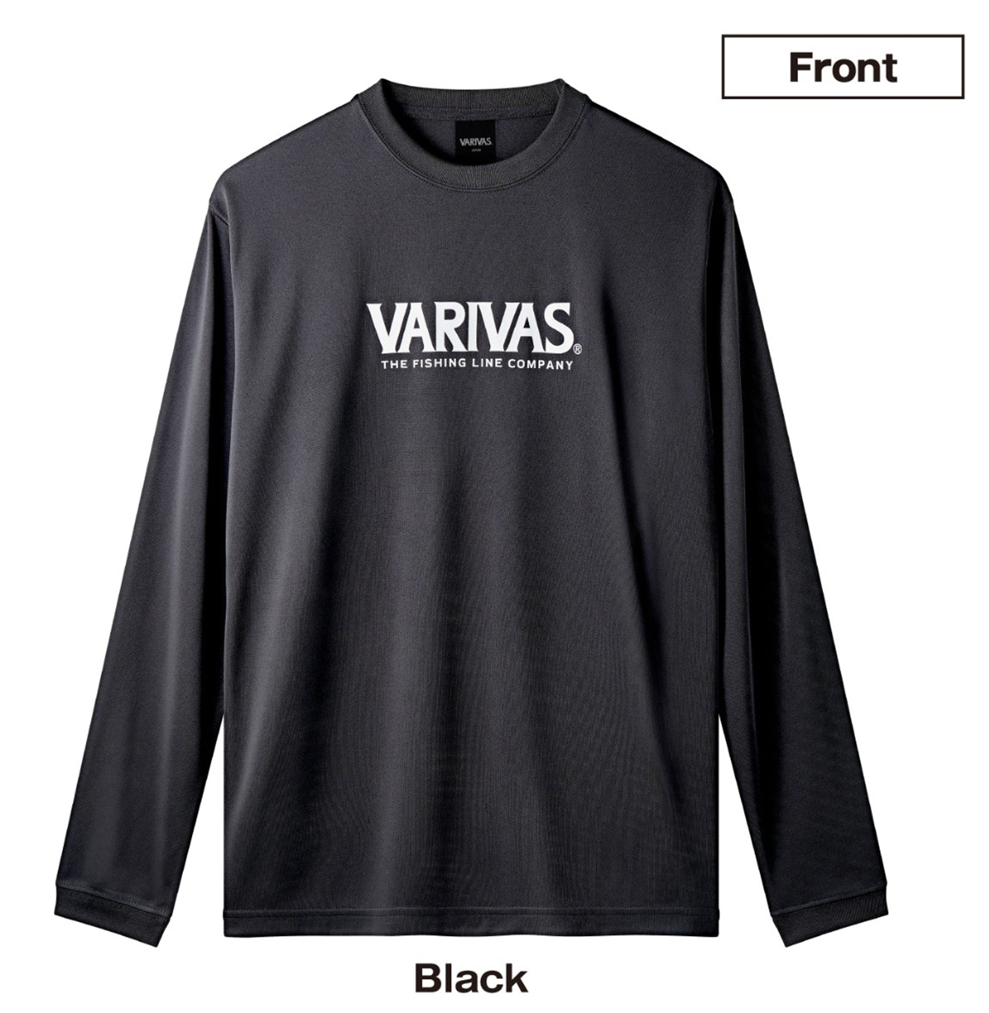 Varivas VAT-51 T-Shirt Dry Fit Long Sleeve Black Size M (1867)