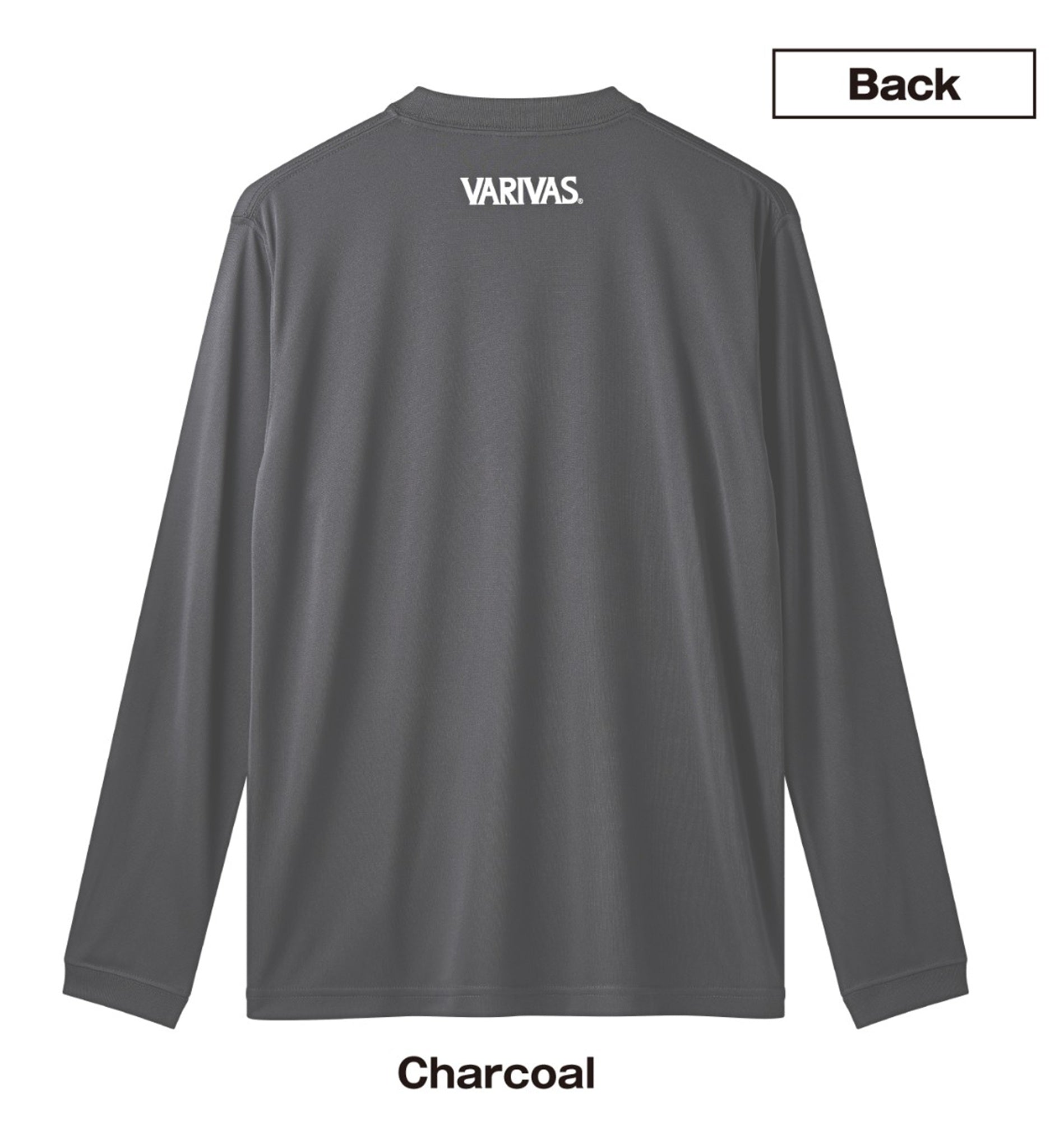 Varivas VAT-51 T-Shirt Dry Fit Long Sleeve Charcoal Size XXL (1935)