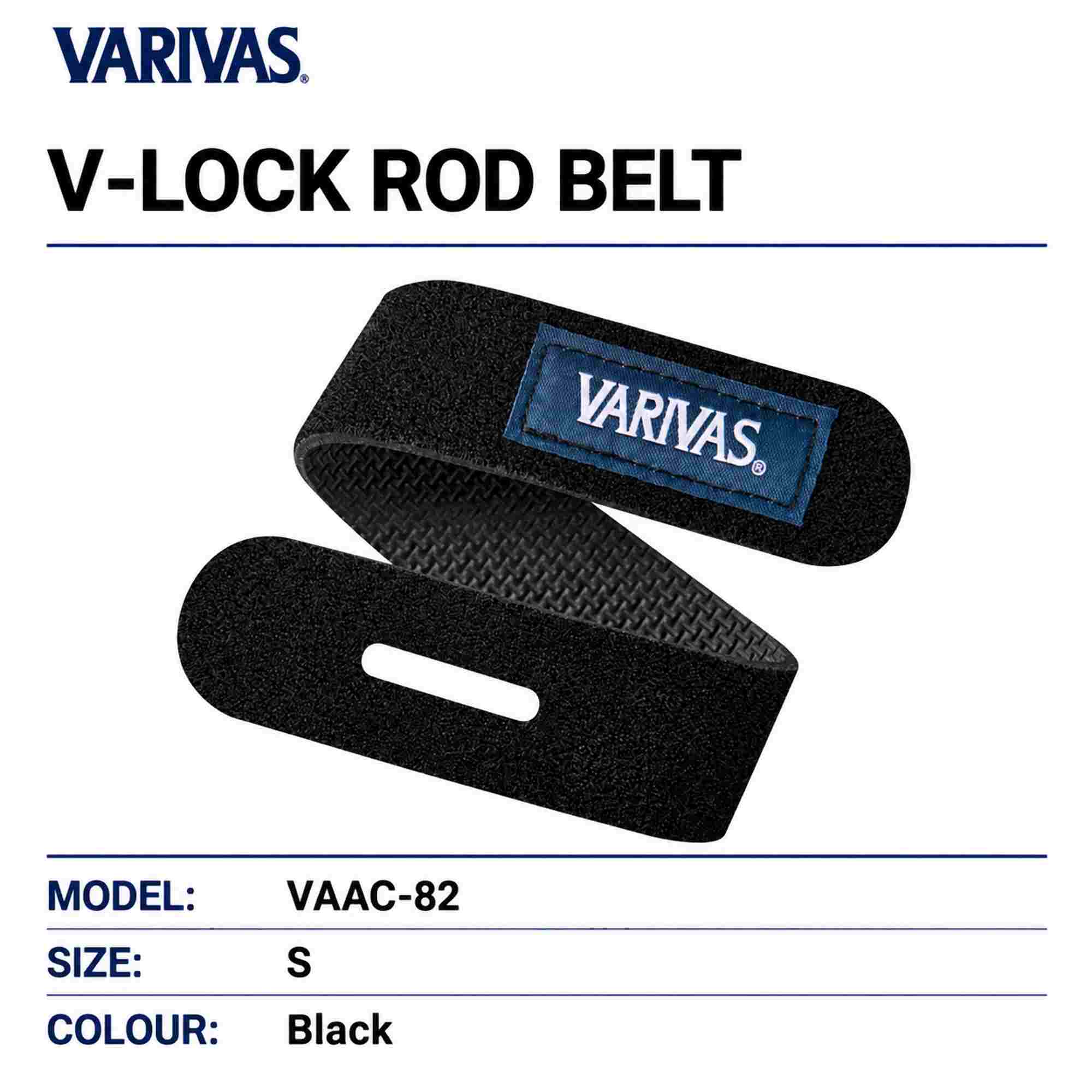 Varivas VAAC-82 Rod Belt V-LOCK Black Size S (1942)