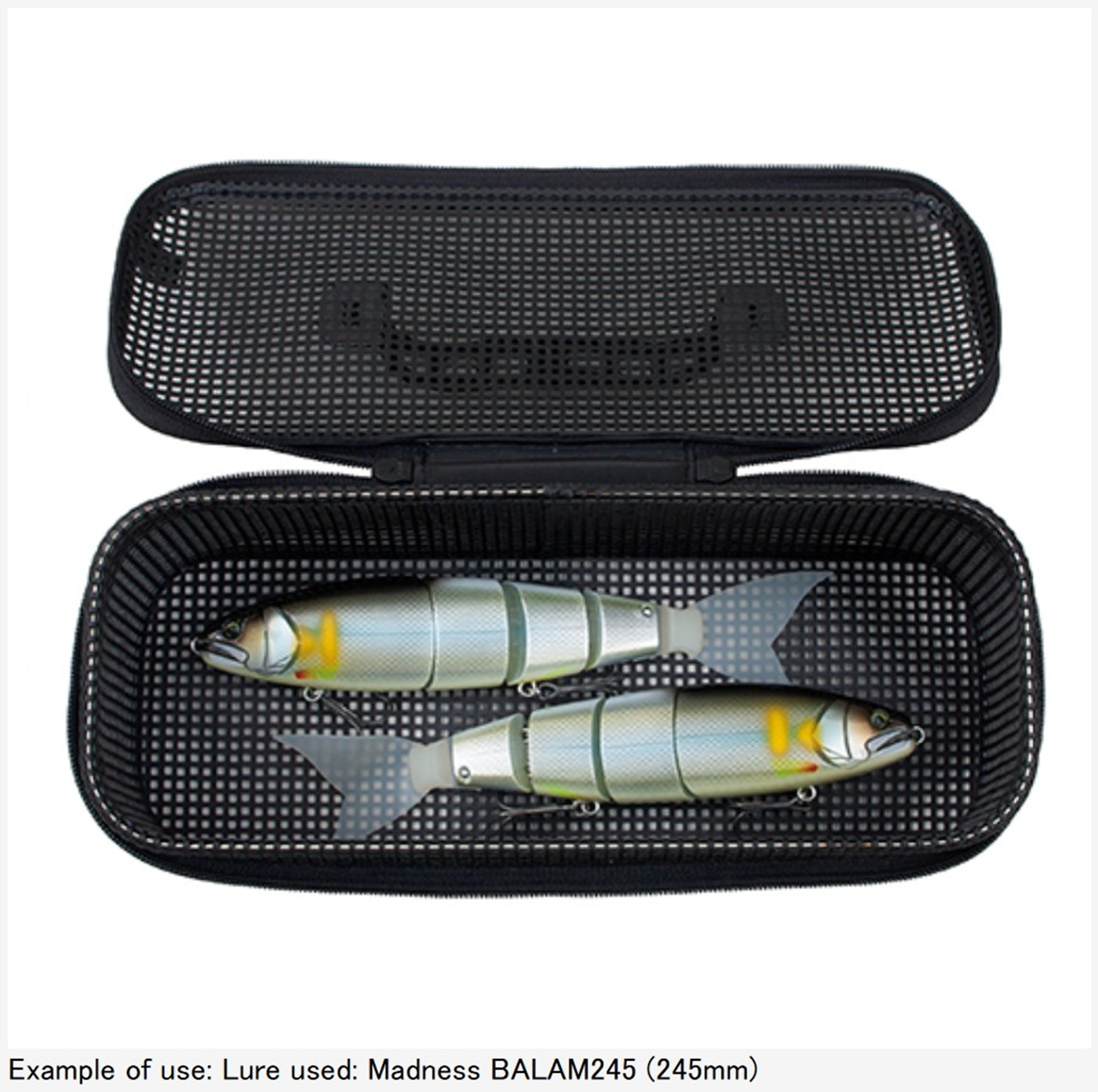Paz Design PAC-406 Tackle Box Mesh System Case Long Gunmetal (1283)