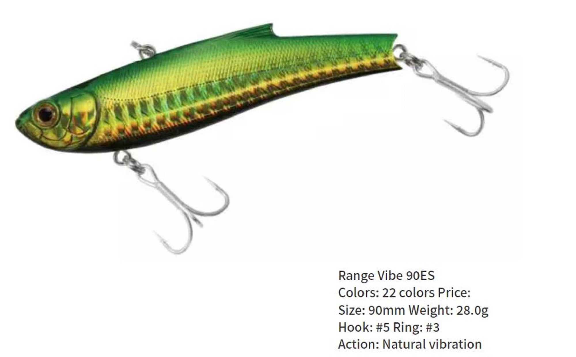 Bassday Range Vibe 90 ES Extra Sinking Vibration Lure HH-14 (8261)