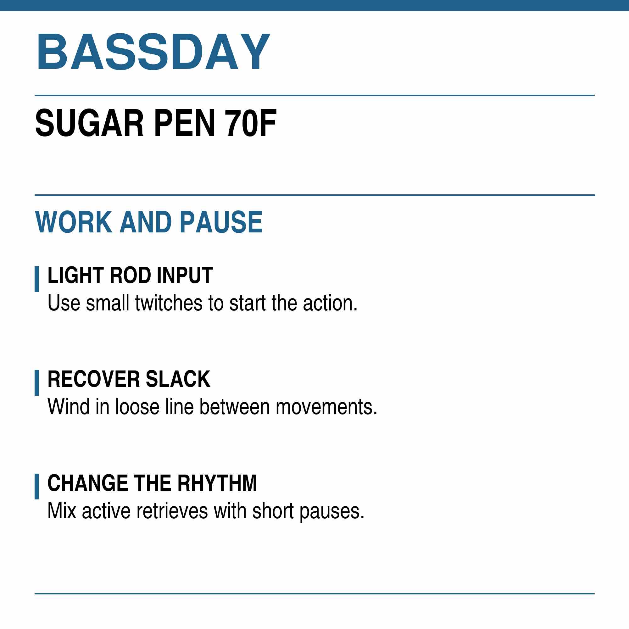 Bassday Sugar Pen 70F Floating Lure 4.3 grams HH-16 (9064)