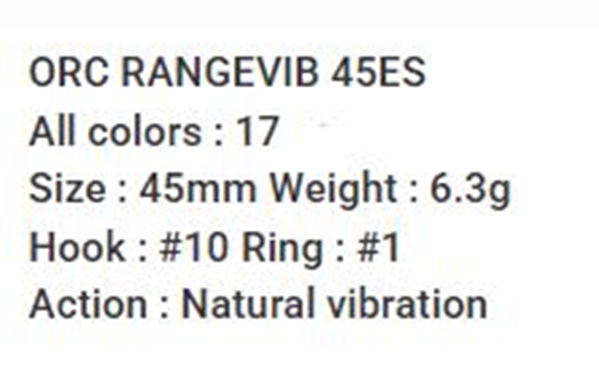 Bassday ORC Range Vibe 45 ES Extra Sinking Vibration Lure M-14 (7021)