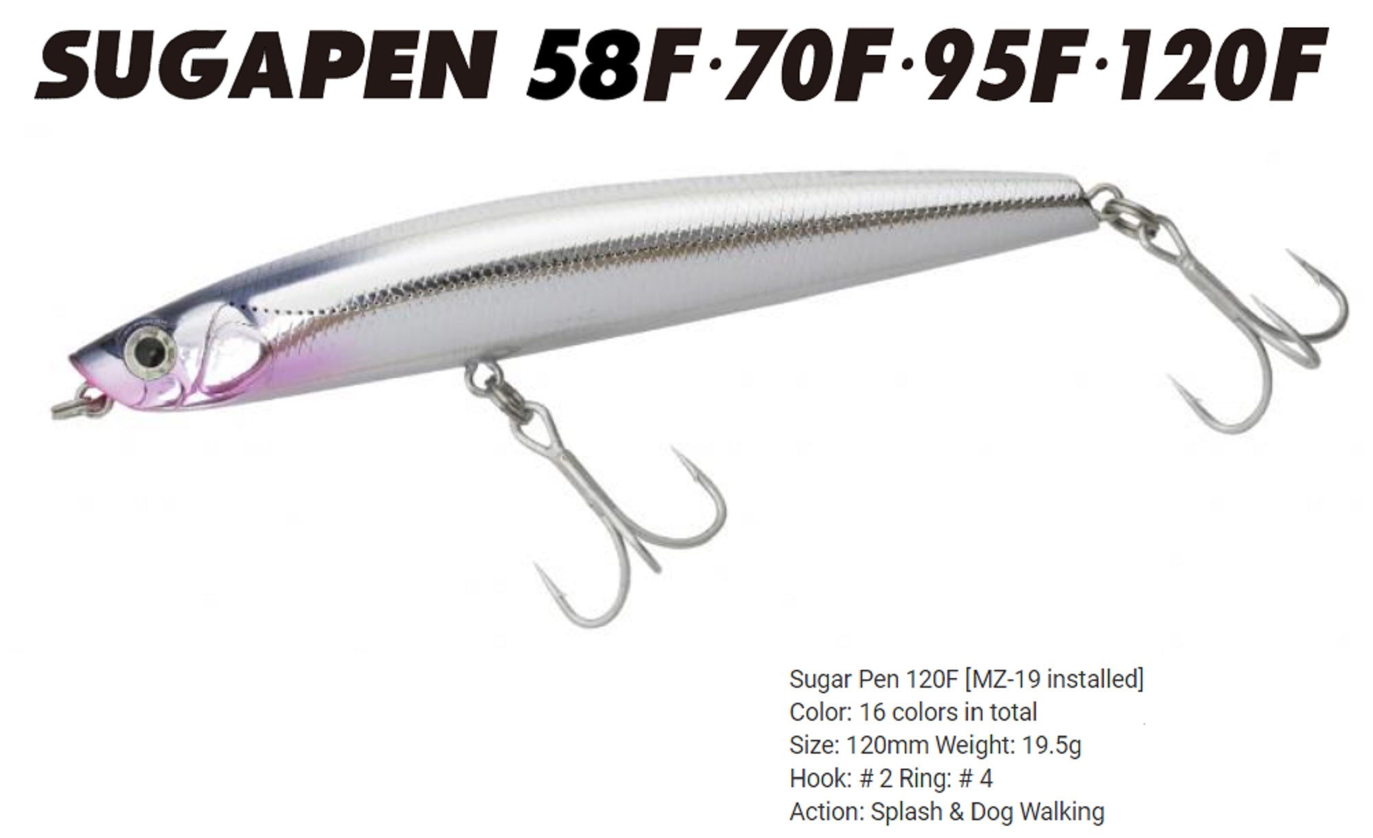 Bassday Sugar Pen 120F Floating Lure 19.5 grams P-06 (8101)