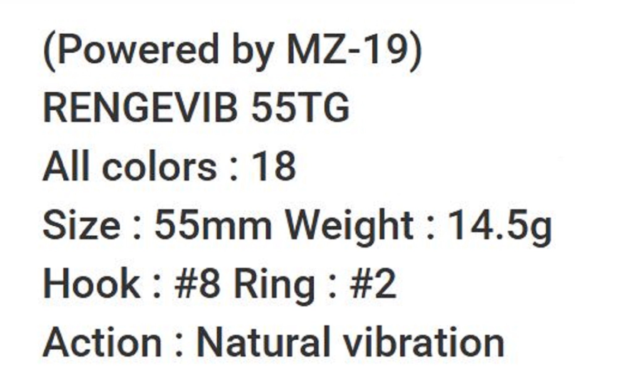 Bassday Range Vibe 55 TG Extra Sinking Vibration Lure CH-391 (2127)
