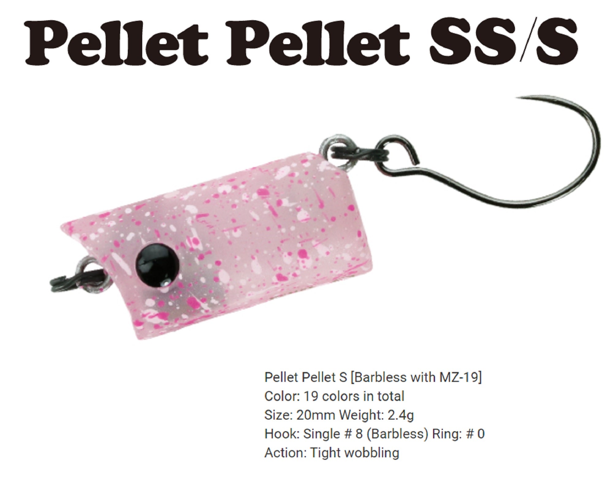 Bassday Pellet Pellet 20 mm 2.4 grams Sinking Lure 128 (5043)