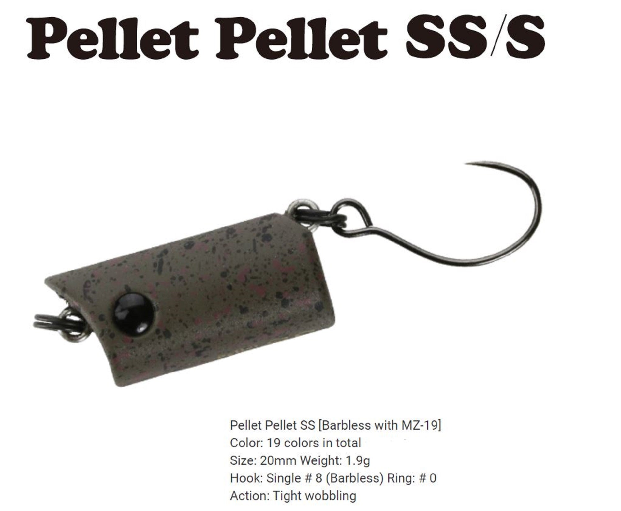 Bassday Pellet Pellet SS 20 mm 1.9 grams Slow Sinking Lure 128 (6040)