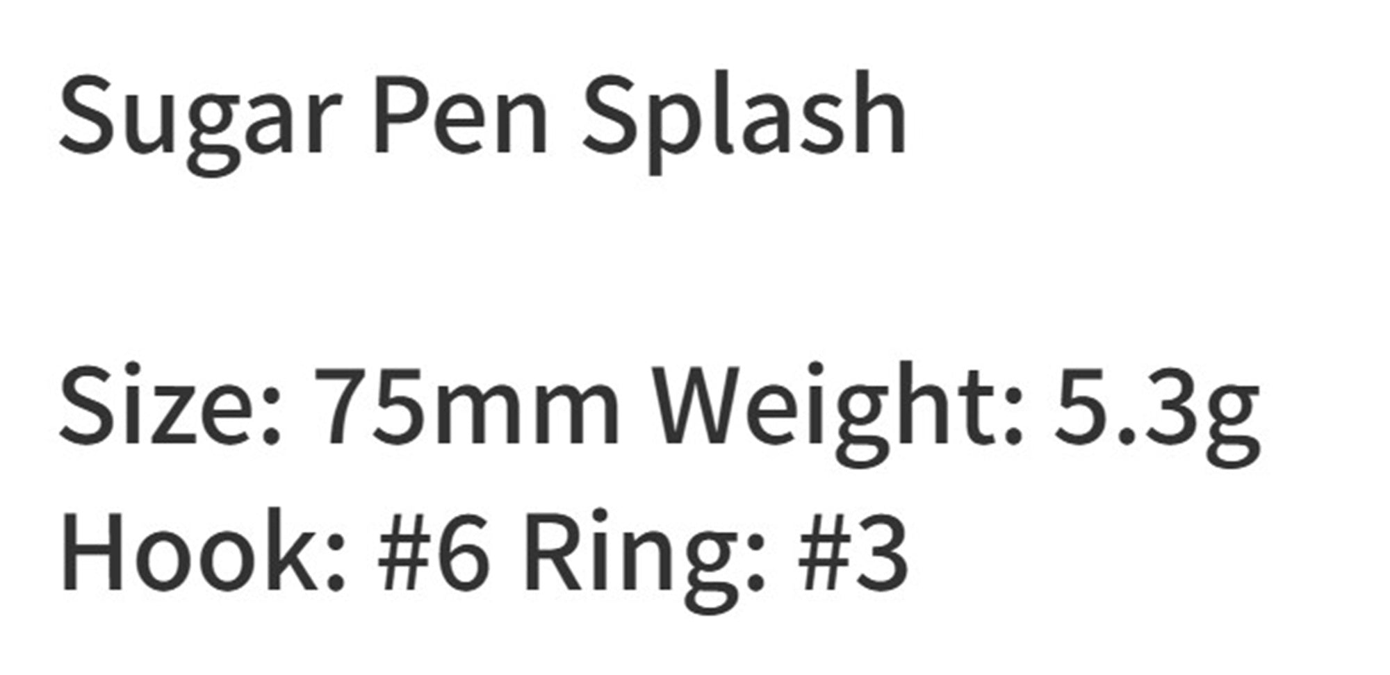 Bassday Sugar Pen Splash 75mm 5.3 grams Floating Lure HF-712 (2014)
