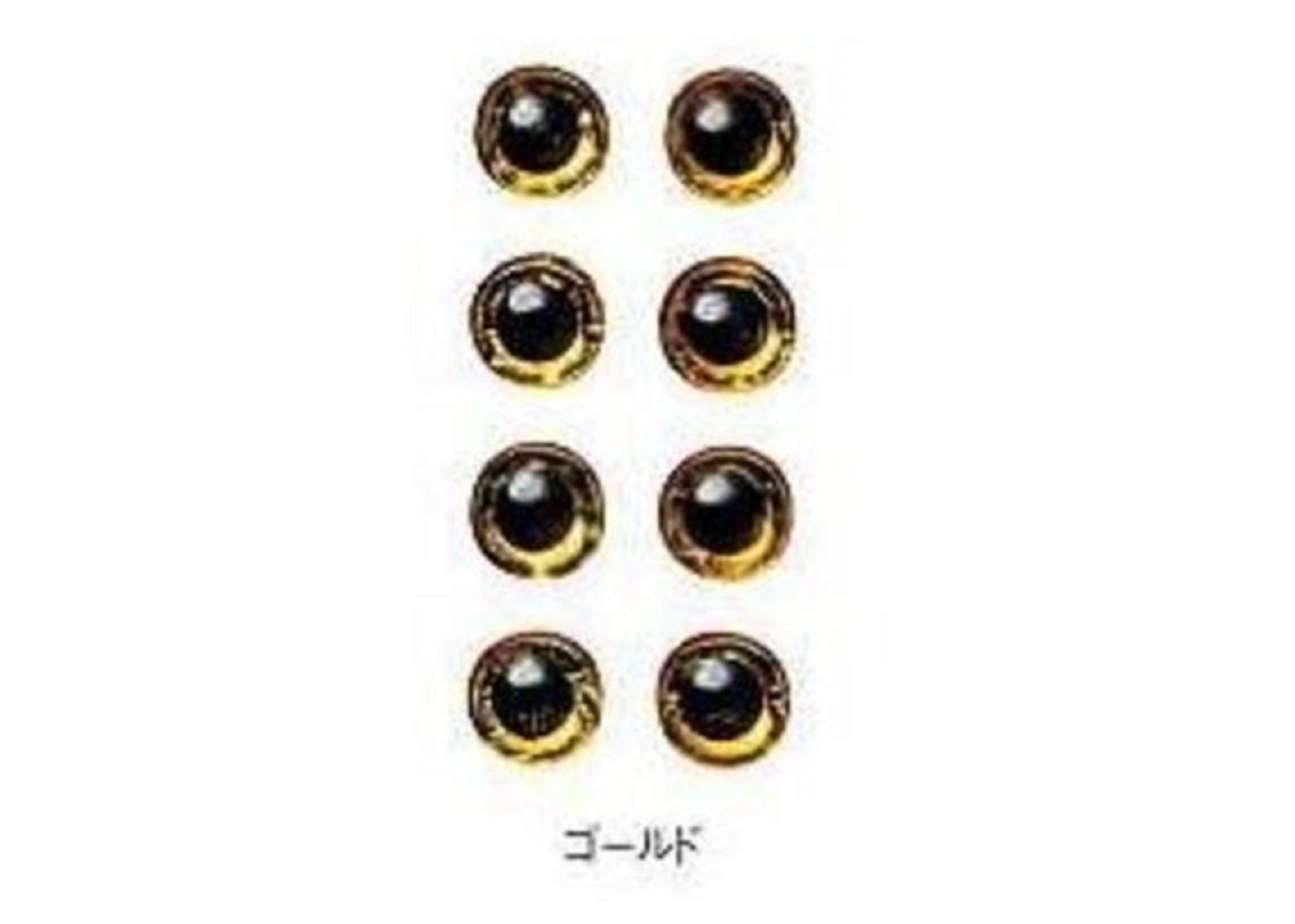 Bassday Live Eye Accessory Diameter 12mm Gold (8139)