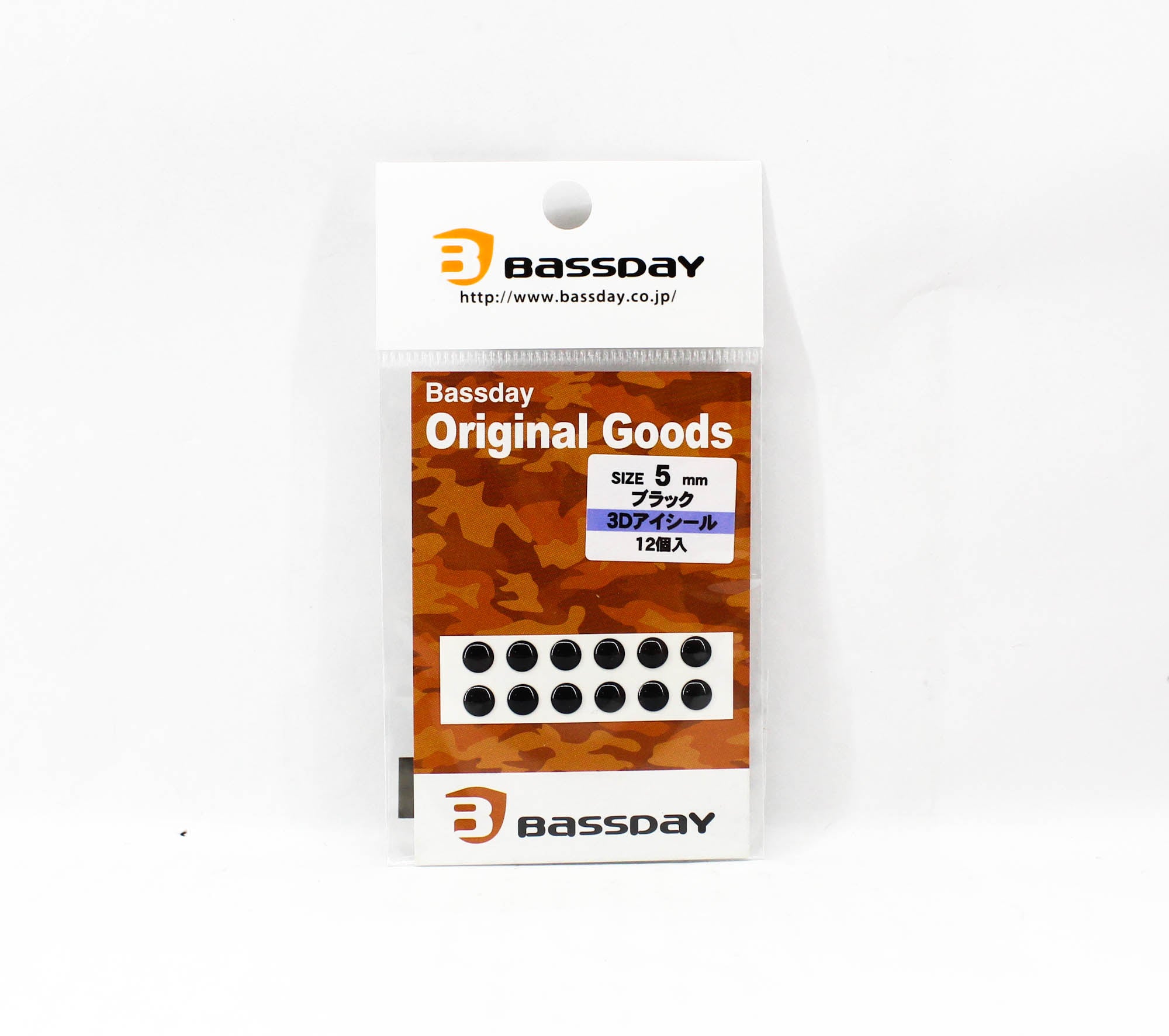 Bassday Live Eye Seal 3D Diameter 5mm Black (8511)