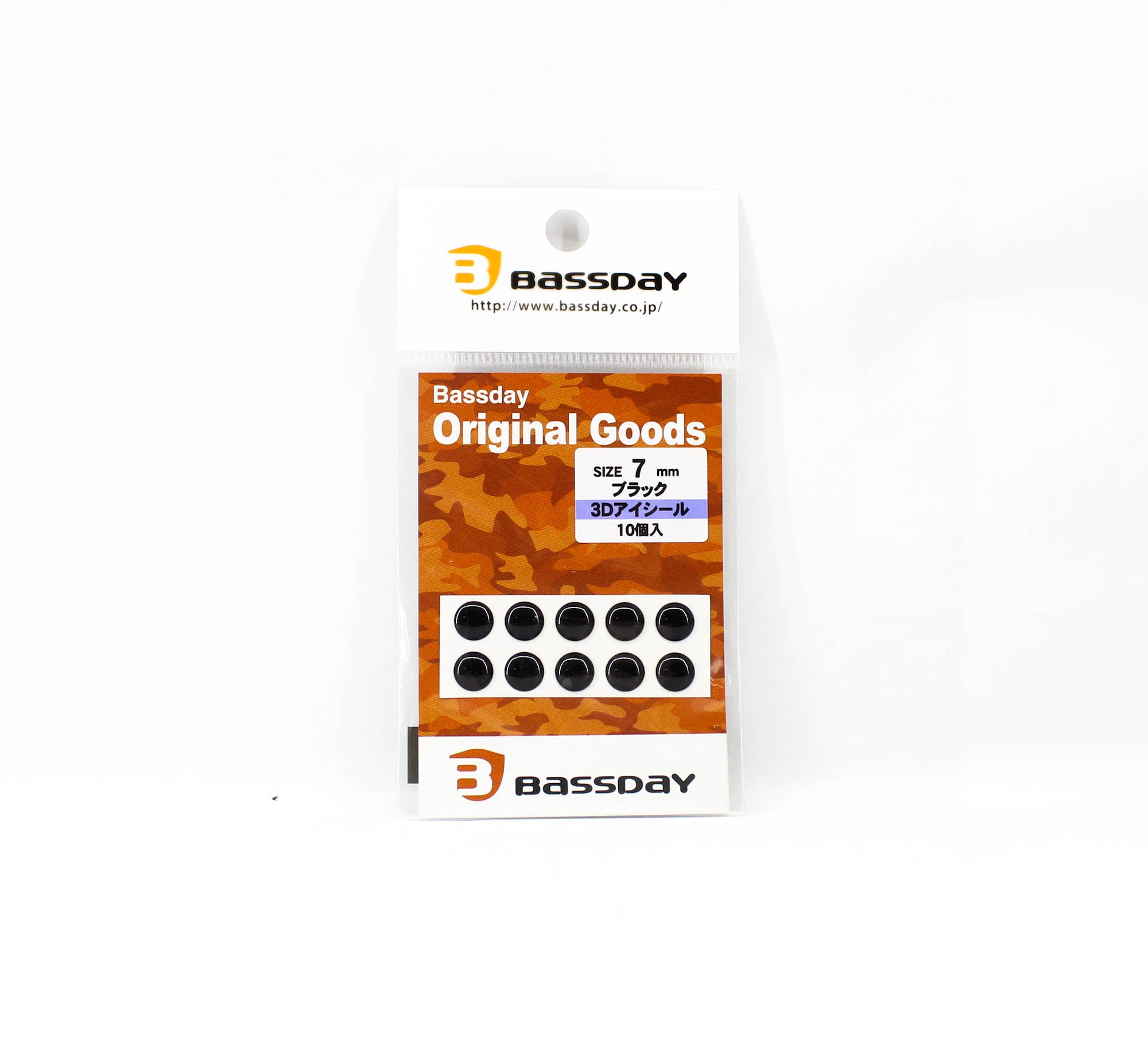 Bassday Live Eye Seal 3D Diameter 7mm Black (8535)